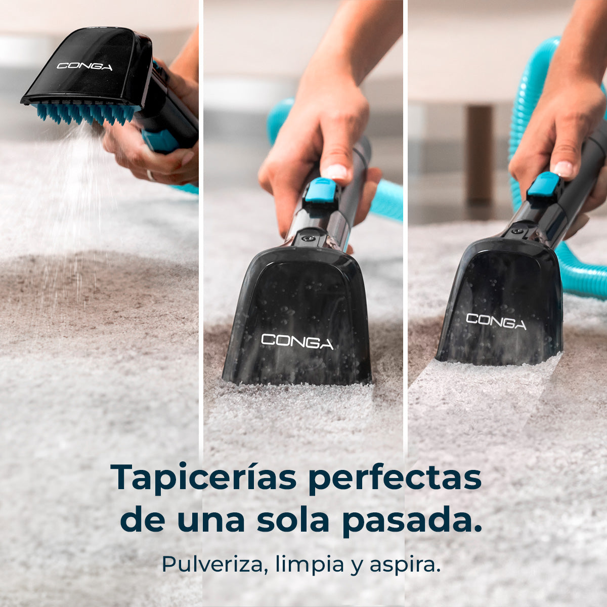 Cecotec Conga 4000 Carpet Clean XL Advance Staubsauger 600 W, 5 m Aktionsradius, 3-in-1