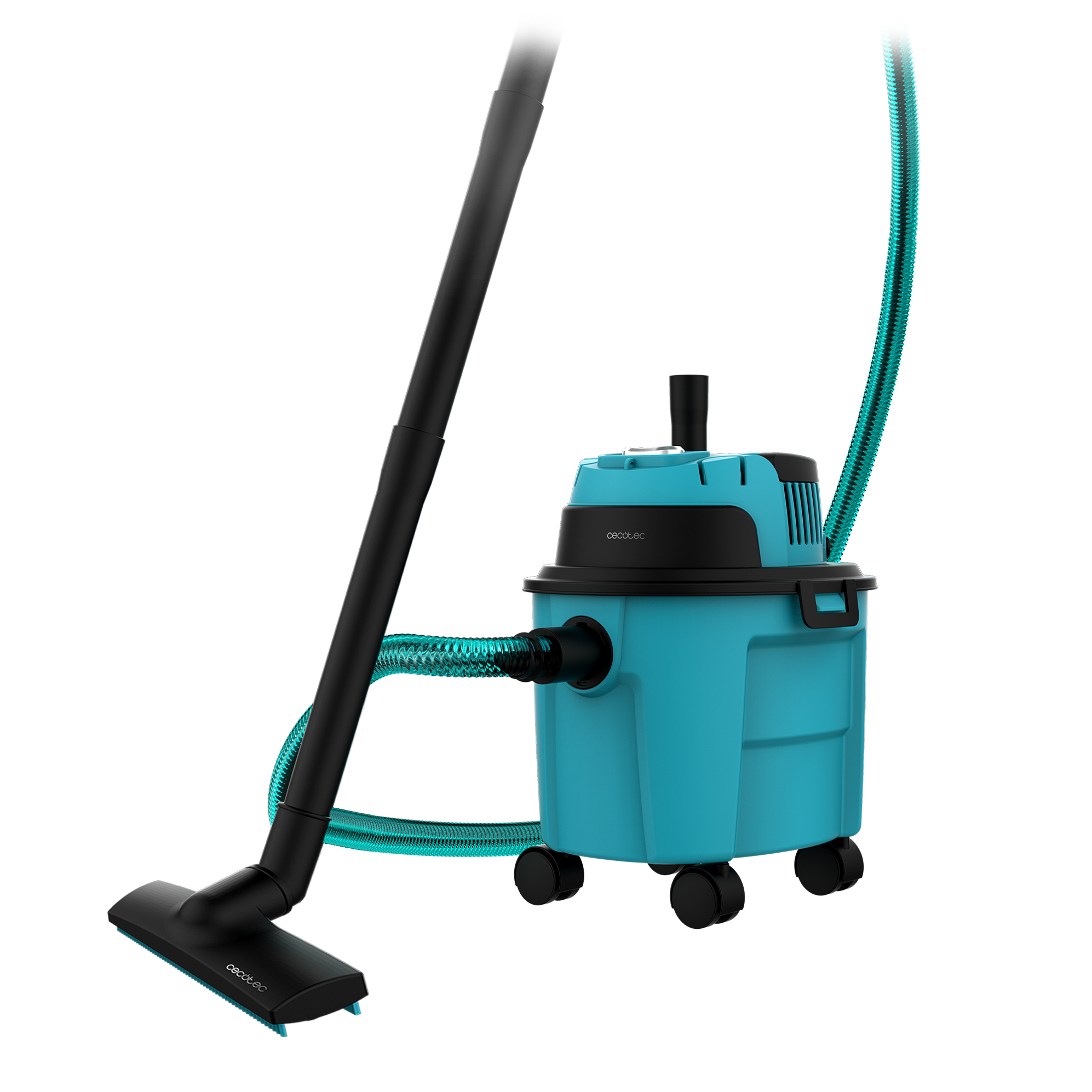 Cecotec Conga Rockstar Aspirateur Humide Sec Compact Turquoise Pour Jardin Solides et Liquides Filtre Double