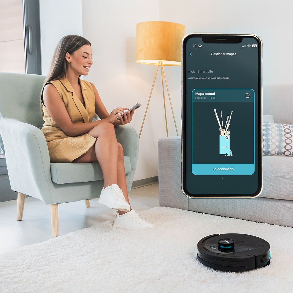 Cecotec Conga 8490 Ultimate Ultra Power Robot Aspirador com Laser Mapeamento Interativo App 3.0