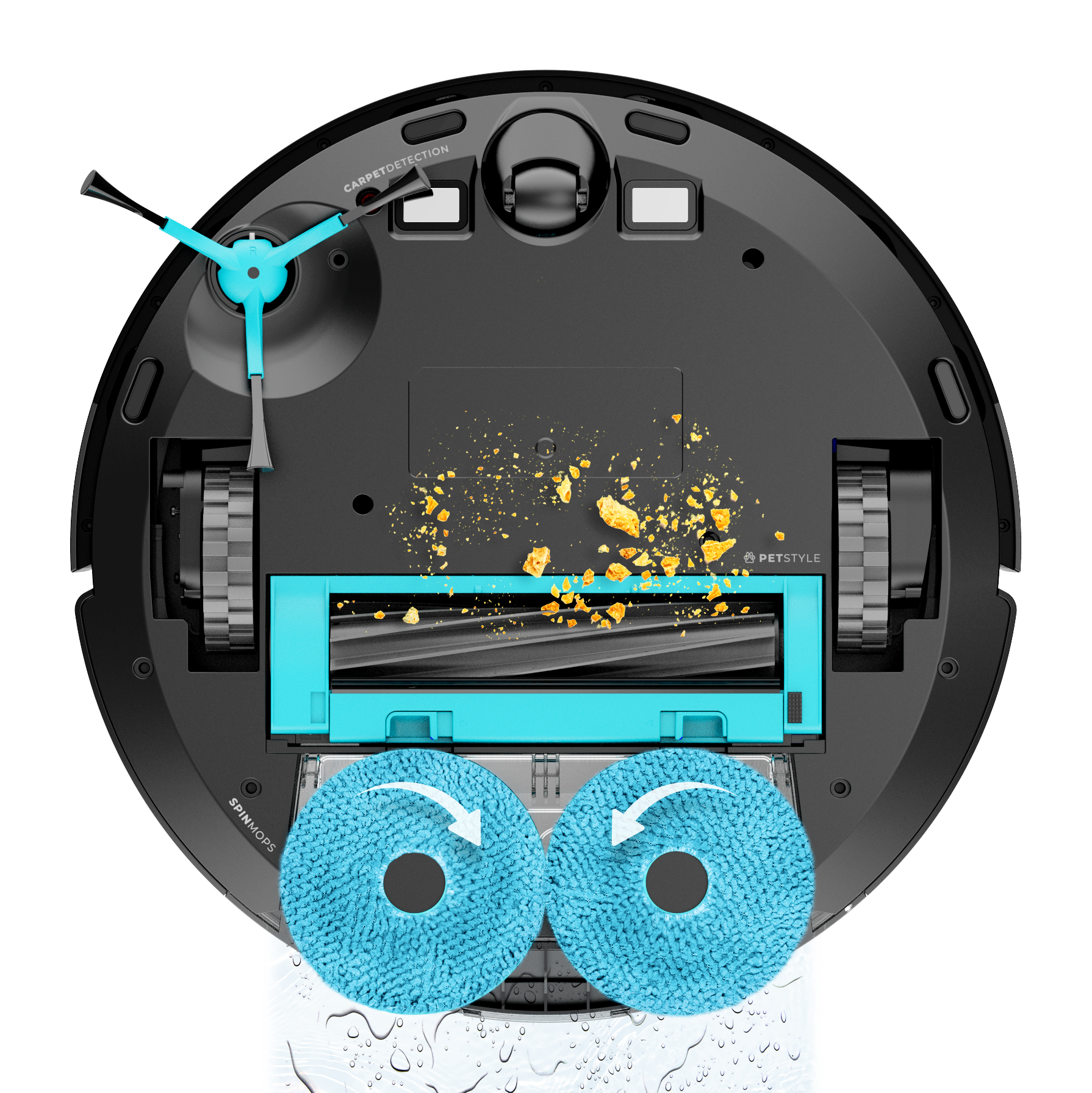 Cecotec Conga 9990 AI Spin Revolution Ultra Power Robot Aspirador com Inteligência Artificial e Navegação Laser