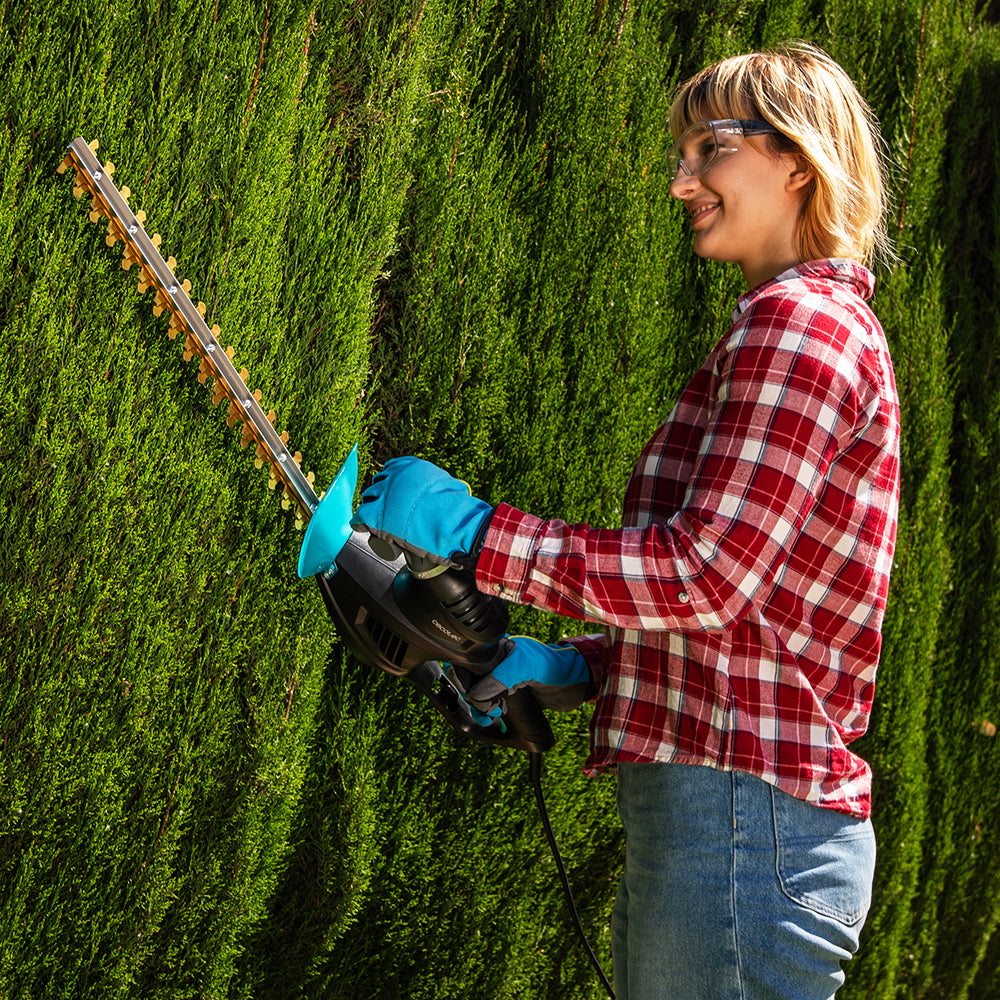 Cecotec Cortasetos TitaniumSword 450 con Cuchillas de Titanio Láser, 45 cm de Corte, Mango Ergonómico y Giro