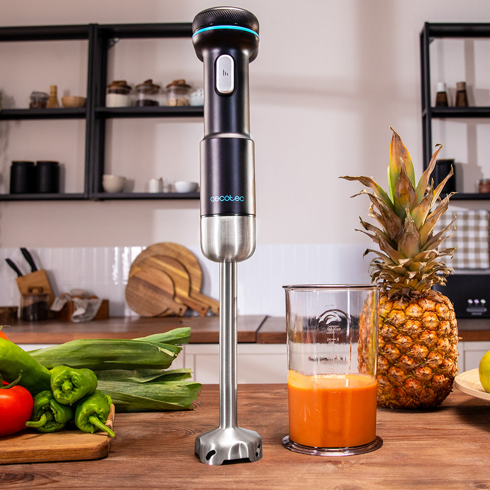 Cecotec BlendGo Pack Batidora Inalámbrica Carga Rápida 2 Horas Con Indicadores de Batería y Accesorios