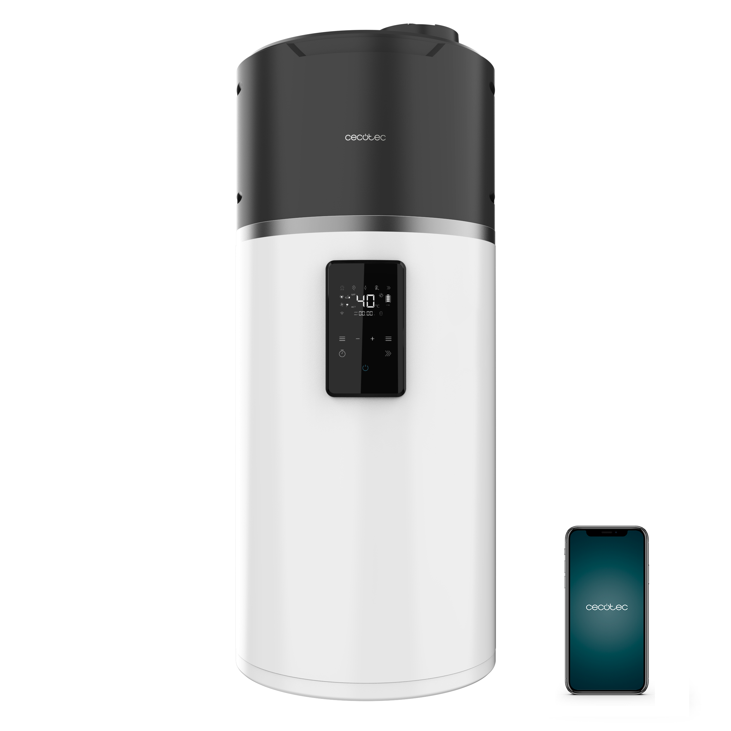 Cecotec AeroThermal 80 Calentador De Agua Aerotérmico Conectado Con Bomba De Calor