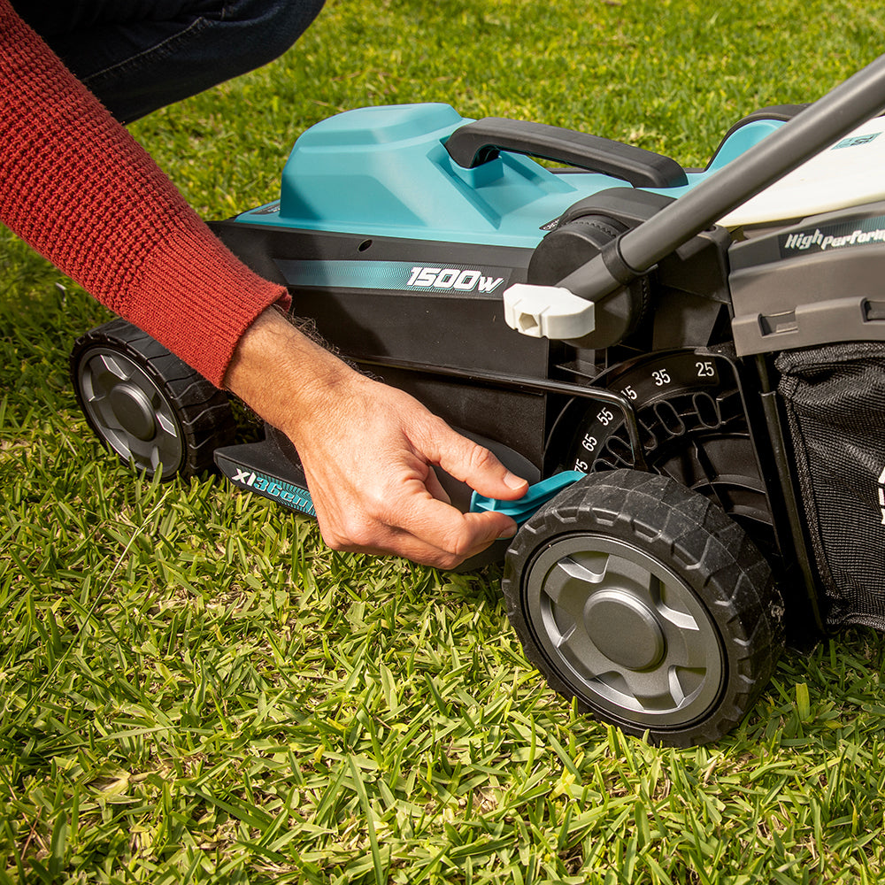 Cecotec Elektrischer Rasenmäher Terrenator 360 Flex Z 1500 W Z Tech System Zentrale Höhenverstellung