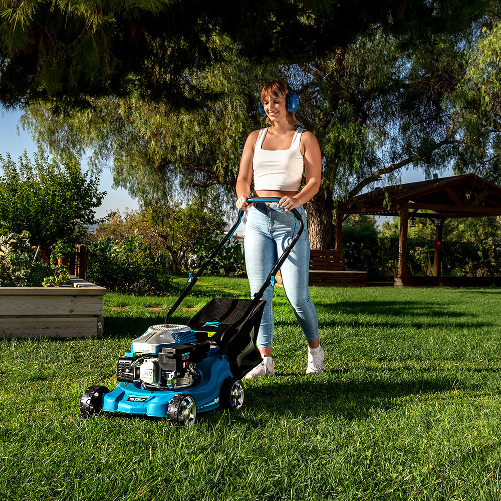 Cecotec Terrenator 2700.39 Tondeuse à Essence 127cc 2,1 kW 2 en 1 Ramassage de Gazon