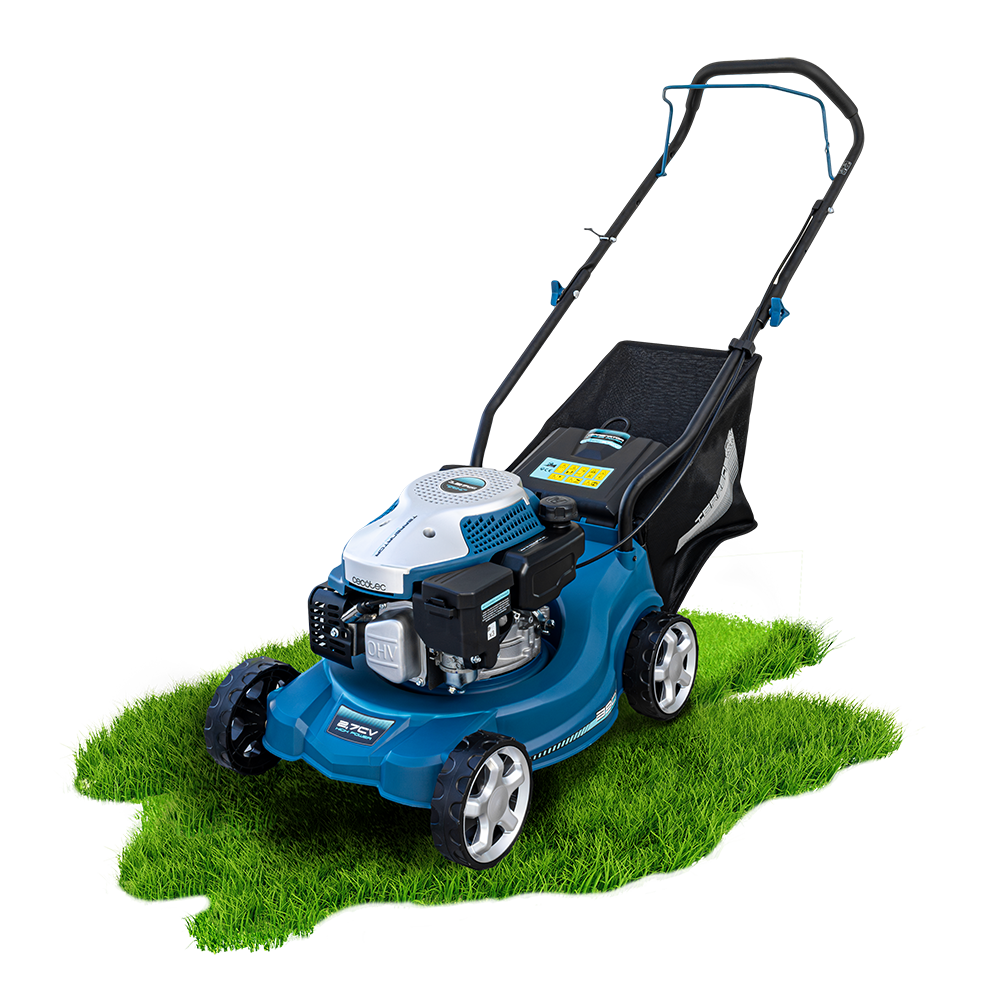 Cecotec Terrenator 2700.39 Cortacésped de Gasolina 127cc 2.1 kW 2 en 1 Recoger Césped