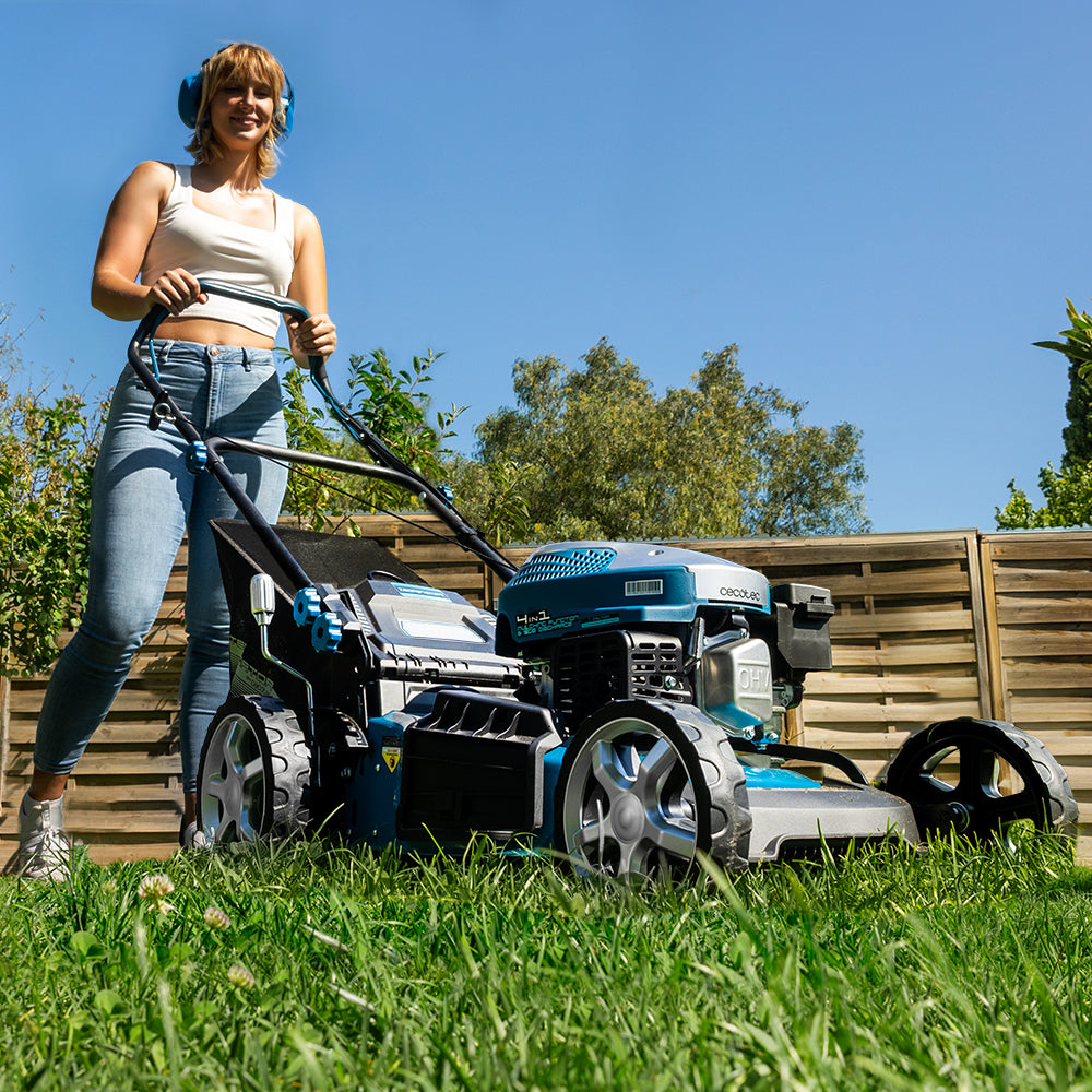 Cecotec Benzinrasenmäher Terrenator 3200 46 Z Total Motor 144 cc 2,4 kW 3,2 PS Ztech Höhenverstellung