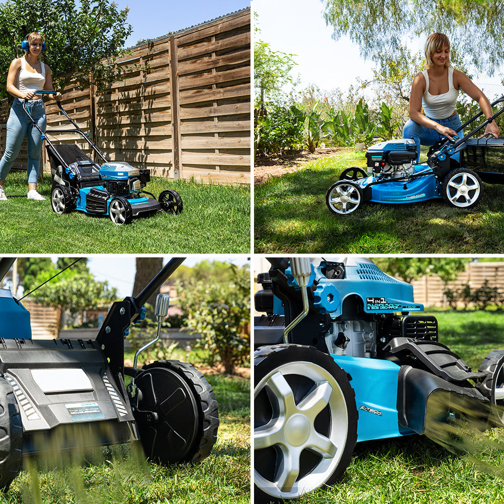 Cecotec Benzinrasenmäher Terrenator 3200 46 Z Total Motor 144 cc 2,4 kW 3,2 PS Ztech Höhenverstellung