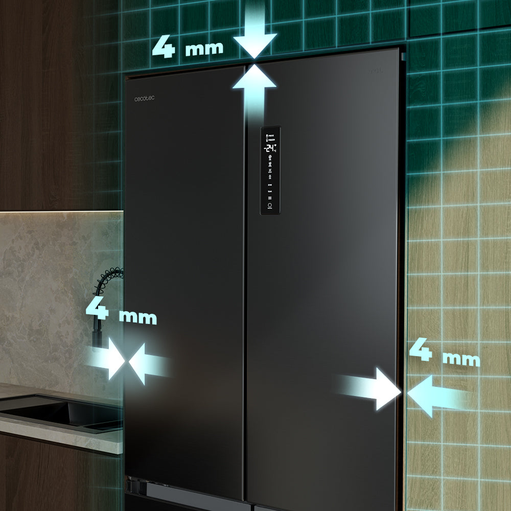 Cecotec Bolero CoolMarket 4D 456 L Nevera Inverter 4 Puertas Dark E Con Ventilación Inferior