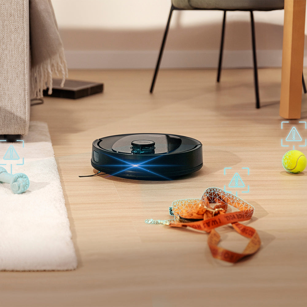 Cecotec Conga Y80 Robot Aspirateur IA Laser Eye, Navigation Intelligente et Carte Interactive