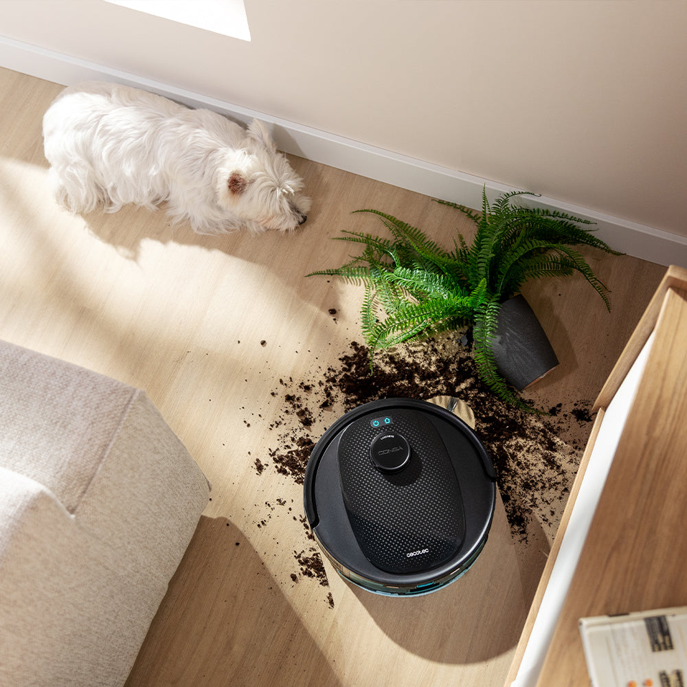 Cecotec Conga Y80 Robot Aspirateur IA Laser Eye, Navigation Intelligente et Carte Interactive