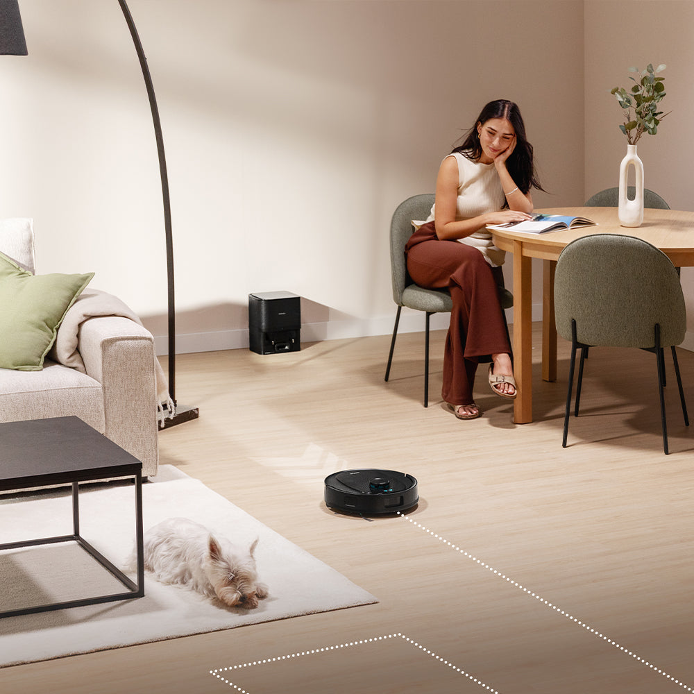 Cecotec Conga Y80 Robot Aspirateur IA Laser Eye, Navigation Intelligente et Carte Interactive