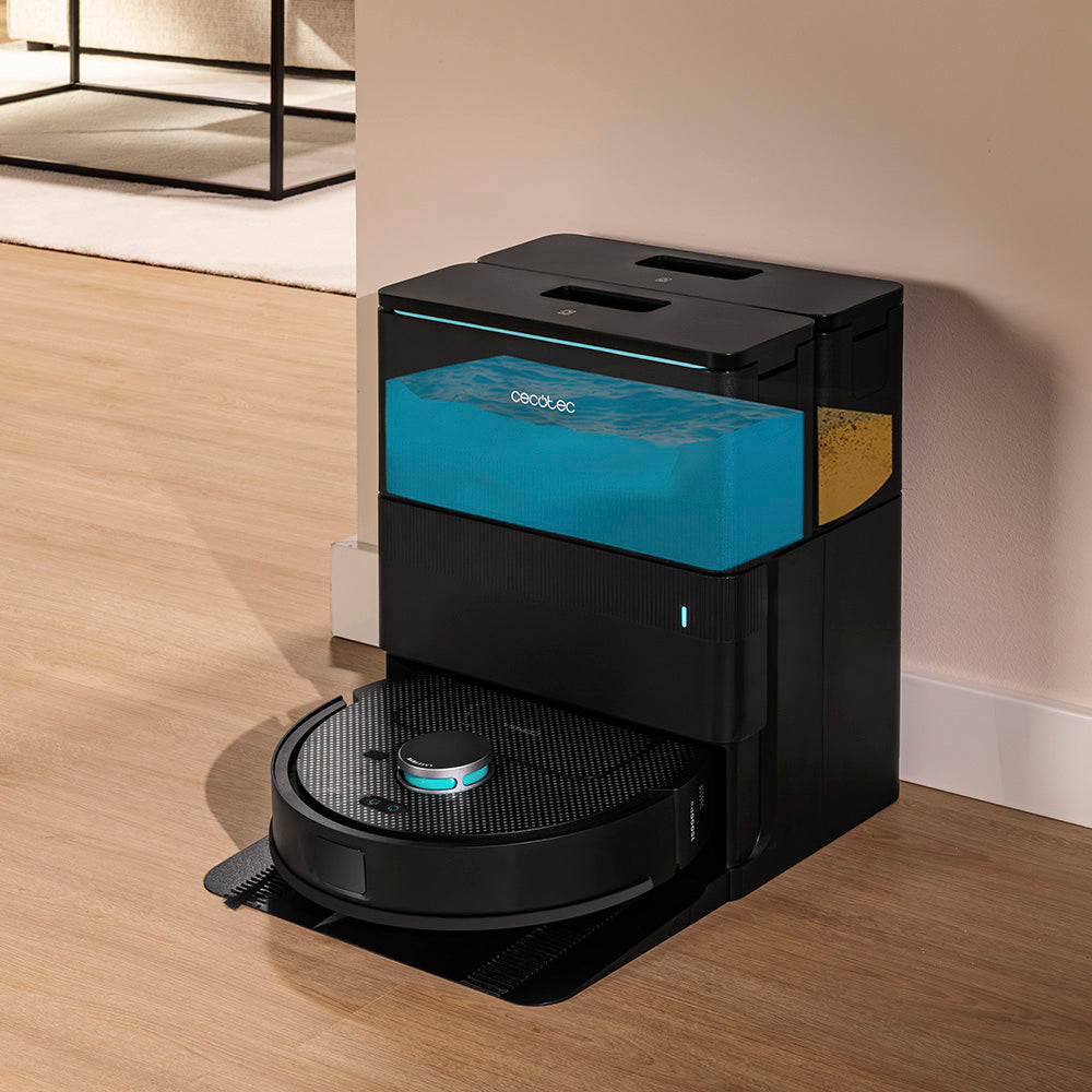 Cecotec Conga X50 Robot Aspirateur avec Navigation Laser et Cartographie Intelligente Frotteur Spin