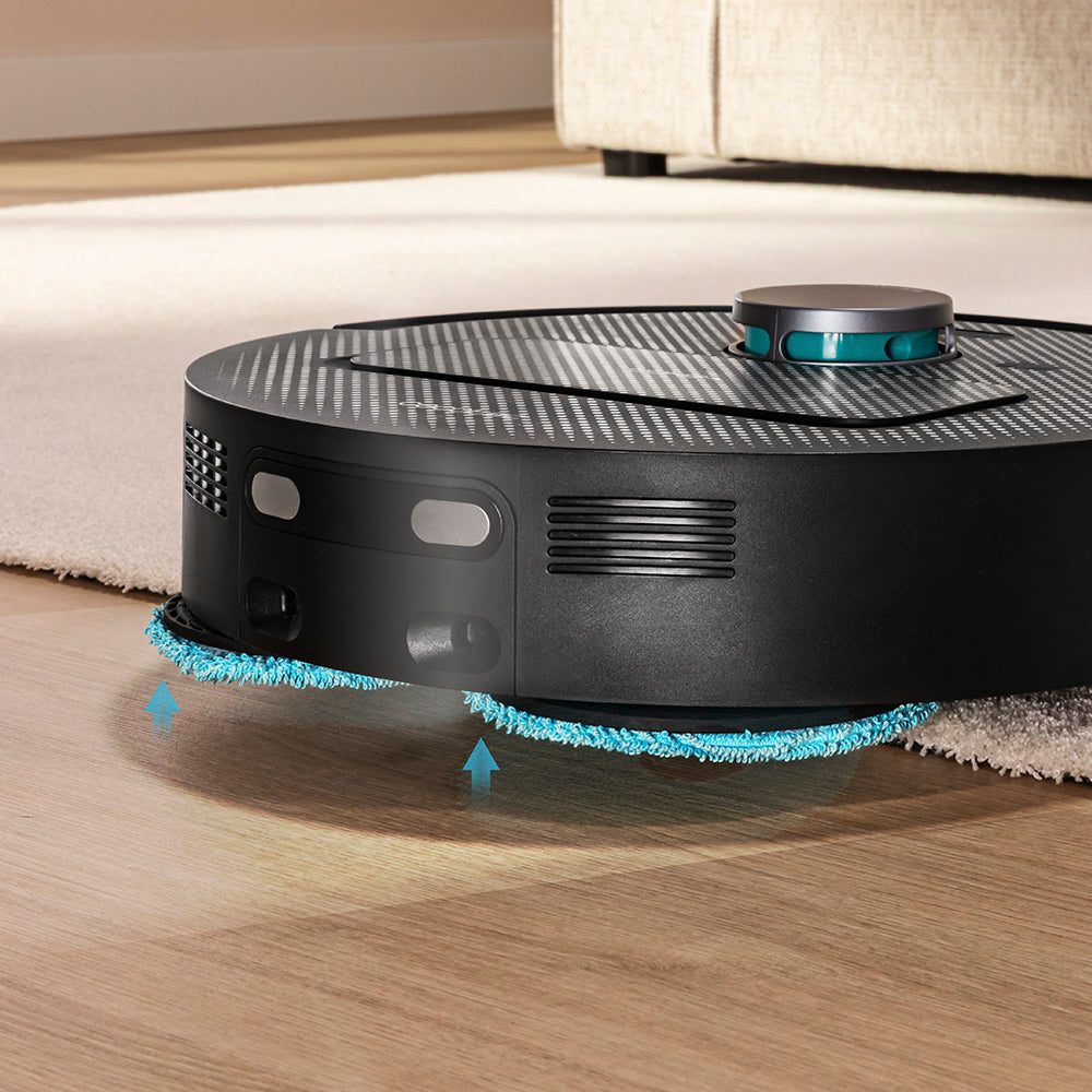 Cecotec Conga X50 Robot Aspirateur avec Navigation Laser et Cartographie Intelligente Frotteur Spin