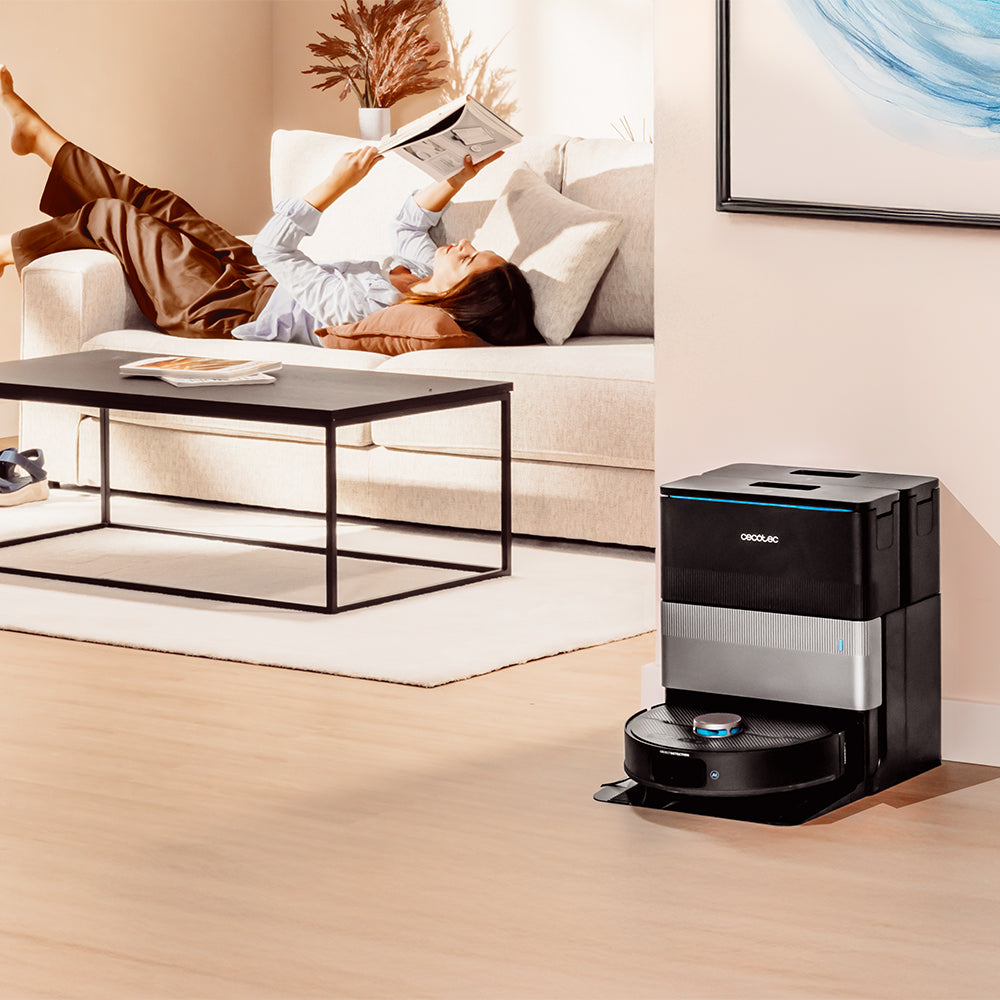 Cecotec Conga X70 Robot Aspirateur avec IA et Laser Eye pour Cartographie Précise et Navigation Intelligente