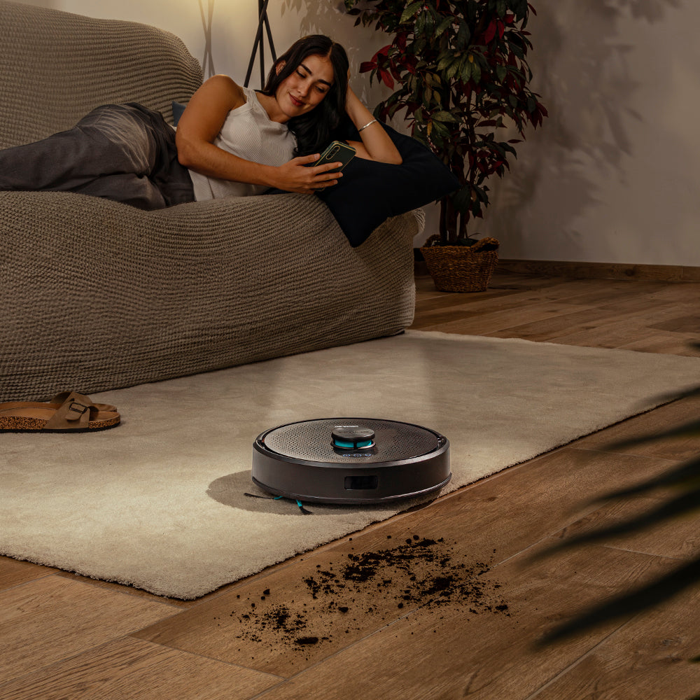 Cecotec Conga M50 Robot Aspirateur Laser Carte Interactive Nettoyage Personnalisé Intelligent