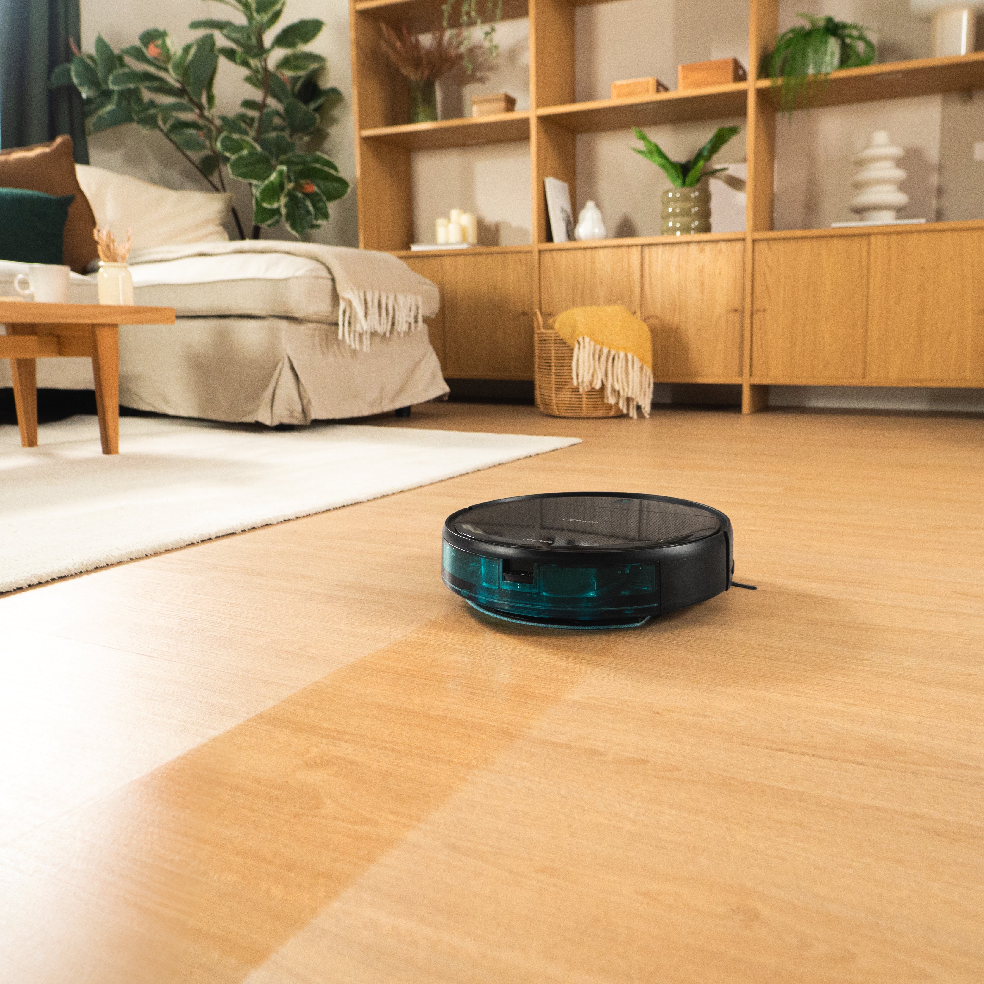 Cecotec Conga M10 Aqua Robot Aspirapolvere 3000 Pa Navigazione Giroscopica Fino a 150 Metri Quadrati Batteria 2000 mAh Mocio