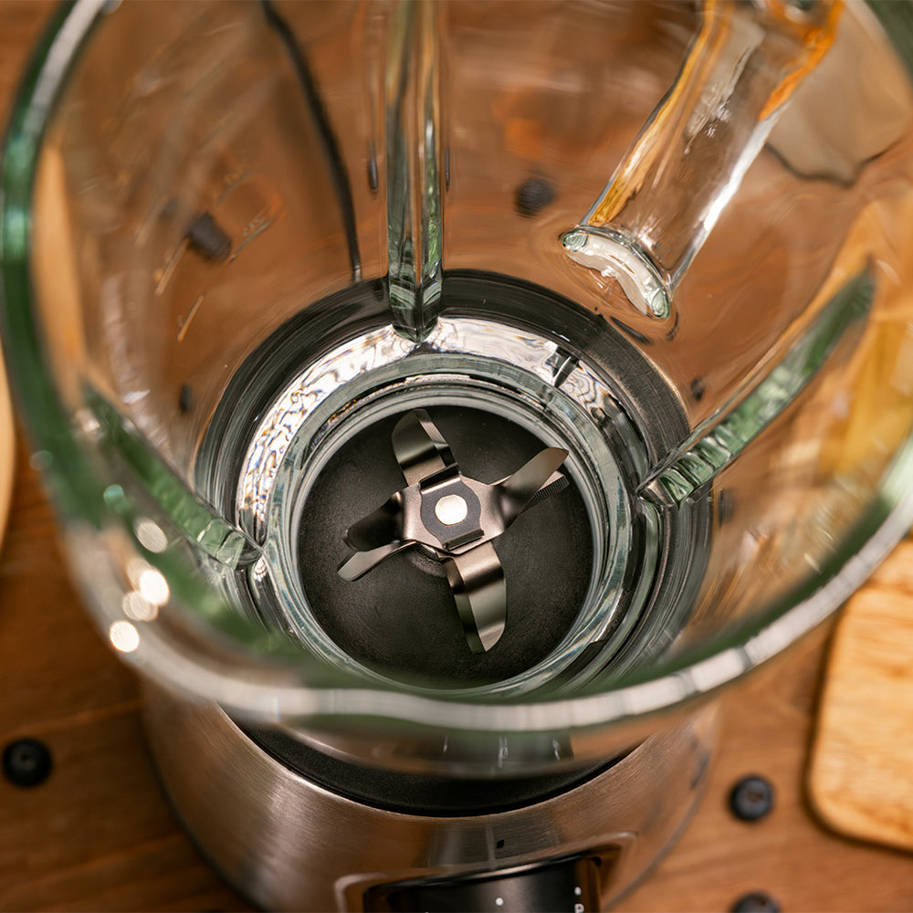 Cecotec Licuadora Power Black Titanium 2300MAX Inox 1800 W 27800 RPM 8 Hojas Para Batidos