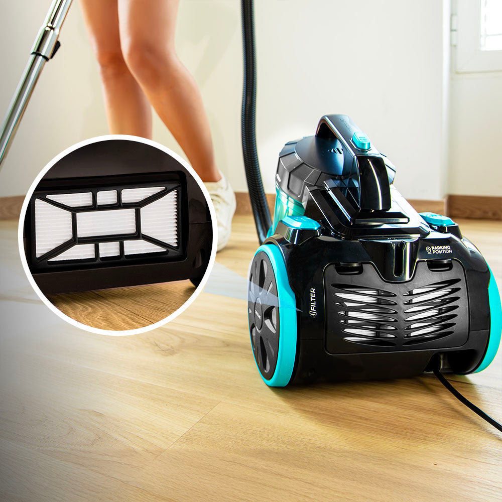 Cecotec Conga Rockstar Cyclonic XL Schlittenstaubsauger 890 W und 17 kPa starke Saugleistung