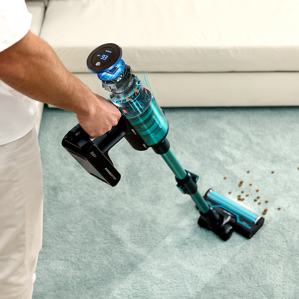 Cecotec Conga Rockstar RX50 Pet Flex Genesis Aspiradora 300 AW 750 W Motor Ungravity y Cepillos Autolimpiables