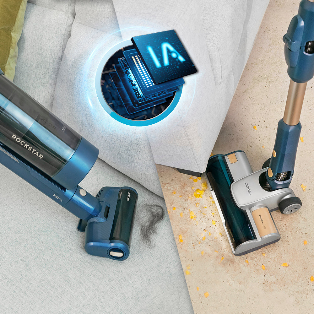 Cecotec RZ90 AI AquaPet Flex Conectado Aspirador Vertical Inteligente Con Base De Autovaciado
