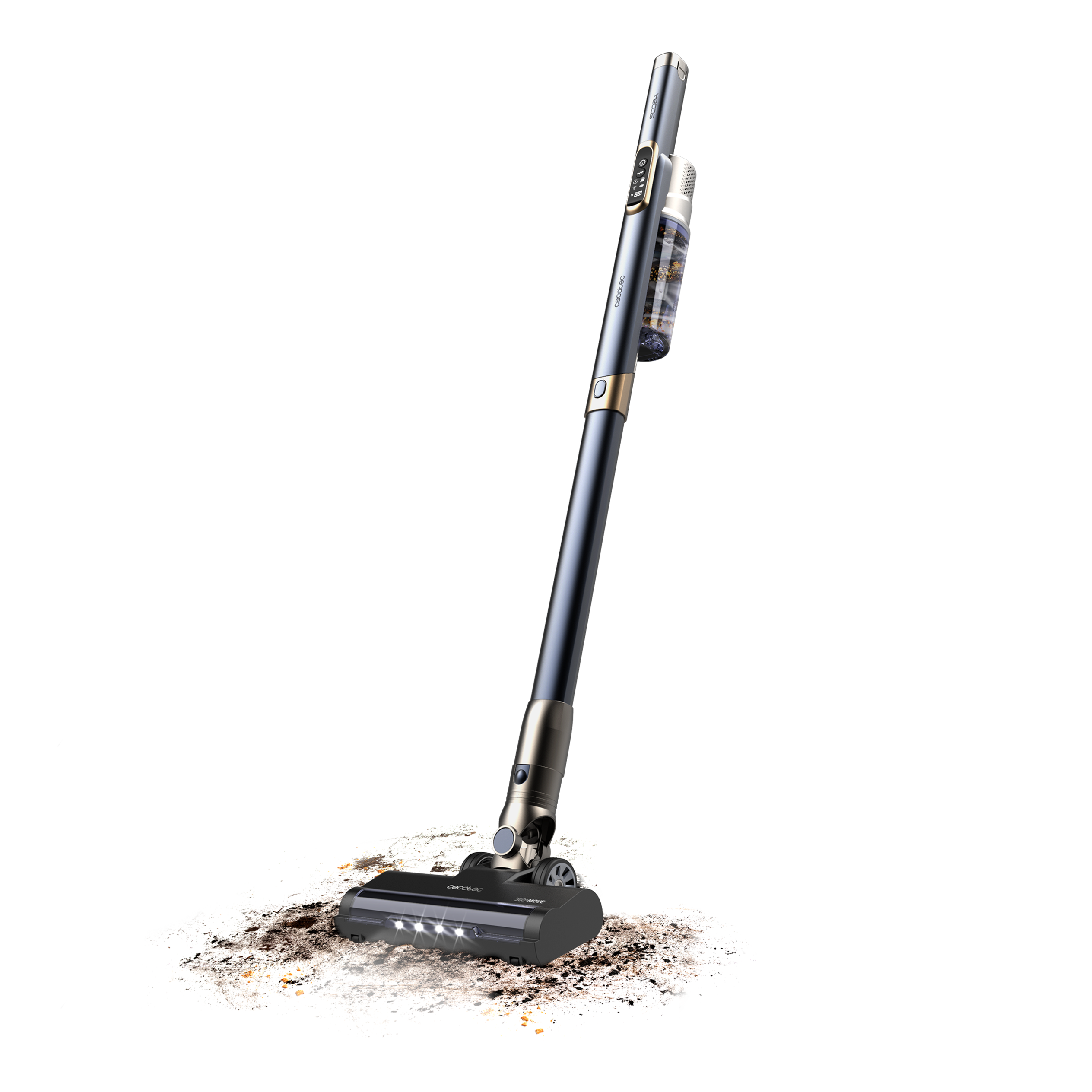Cecotec Scoba 3000 Aspiradora 2 en 1 Vertical y Mano Motor Brushless 210 W 40 min