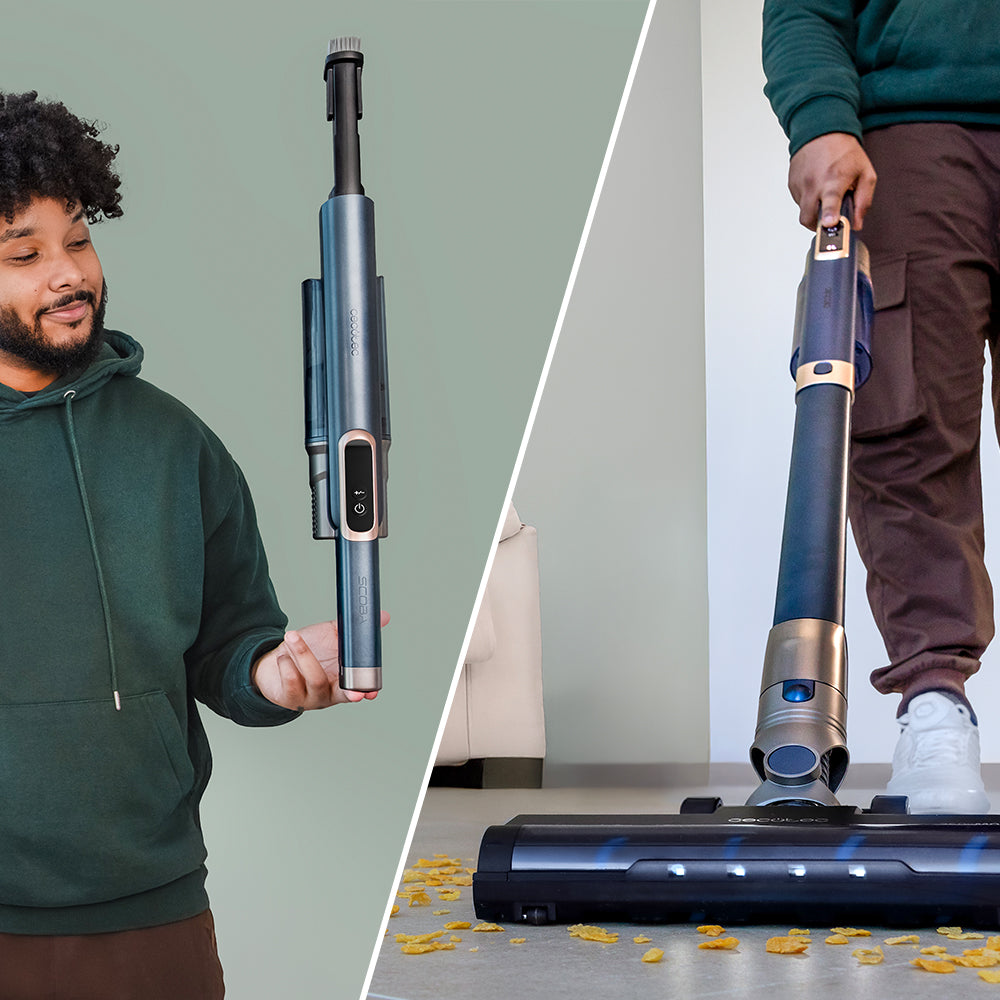 Cecotec Scoba 3000 Station Aspiradora 2 En 1 Vertical Y Mano Con Autovaciado Higiénico Y Ligera