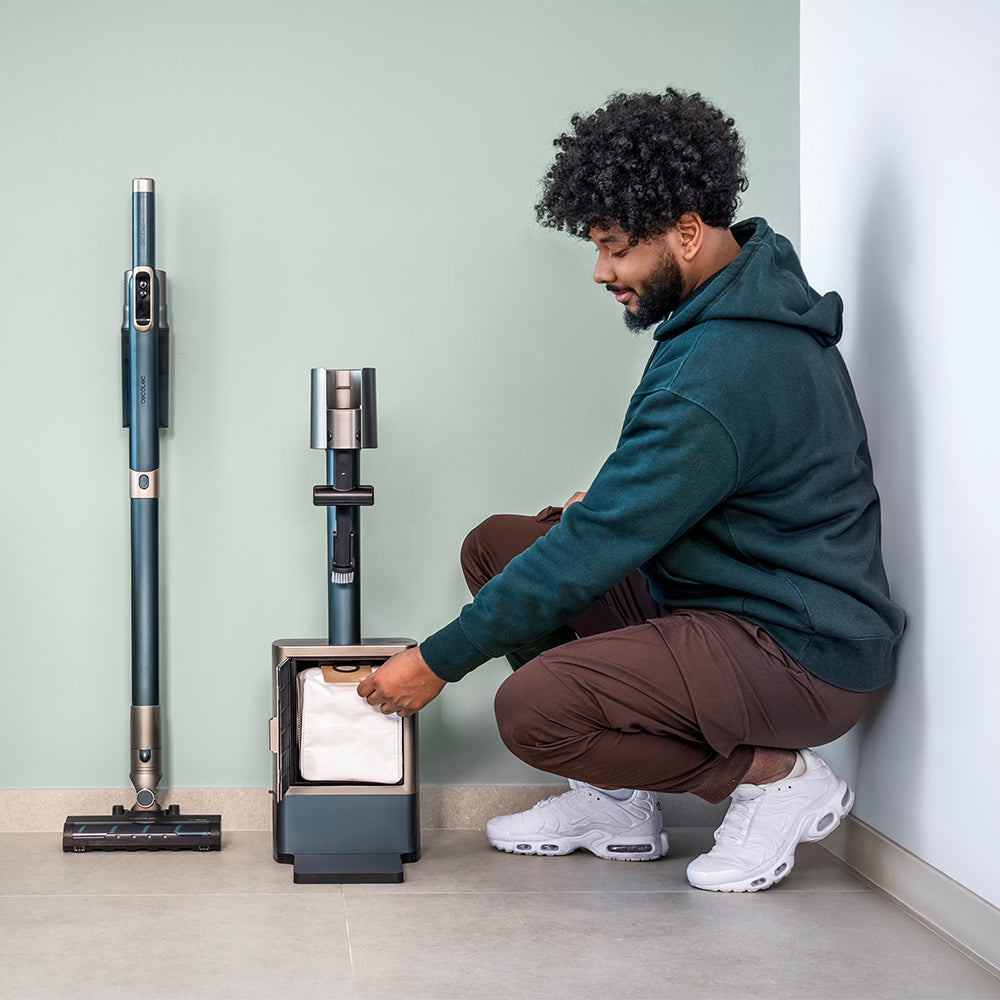 Cecotec Scoba 3000 Station Aspiradora 2 En 1 Vertical Y Mano Con Autovaciado Higiénico Y Ligera