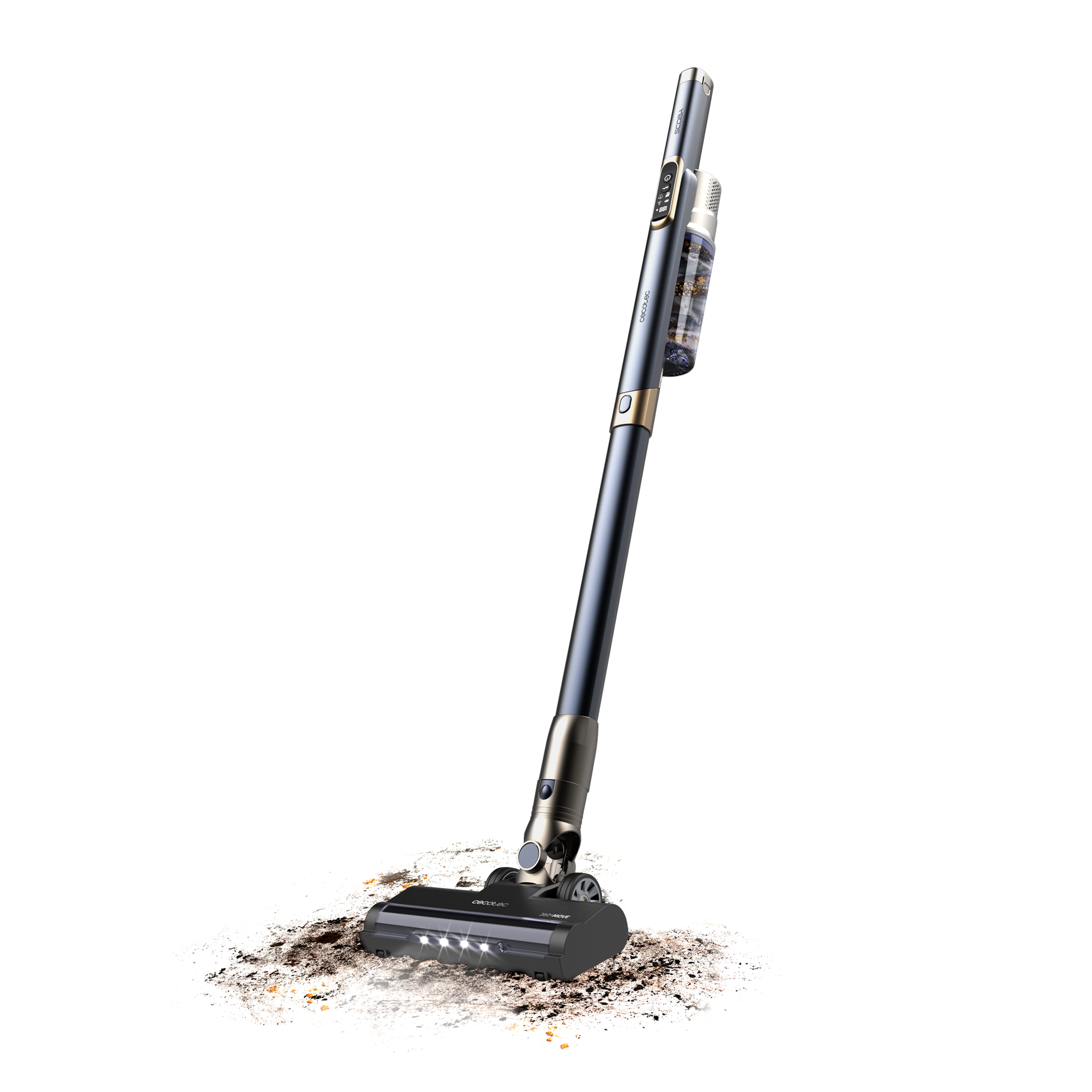 Cecotec Scoba 3000 Station Aspiradora 2 En 1 Vertical Y Mano Con Autovaciado Higiénico Y Ligera