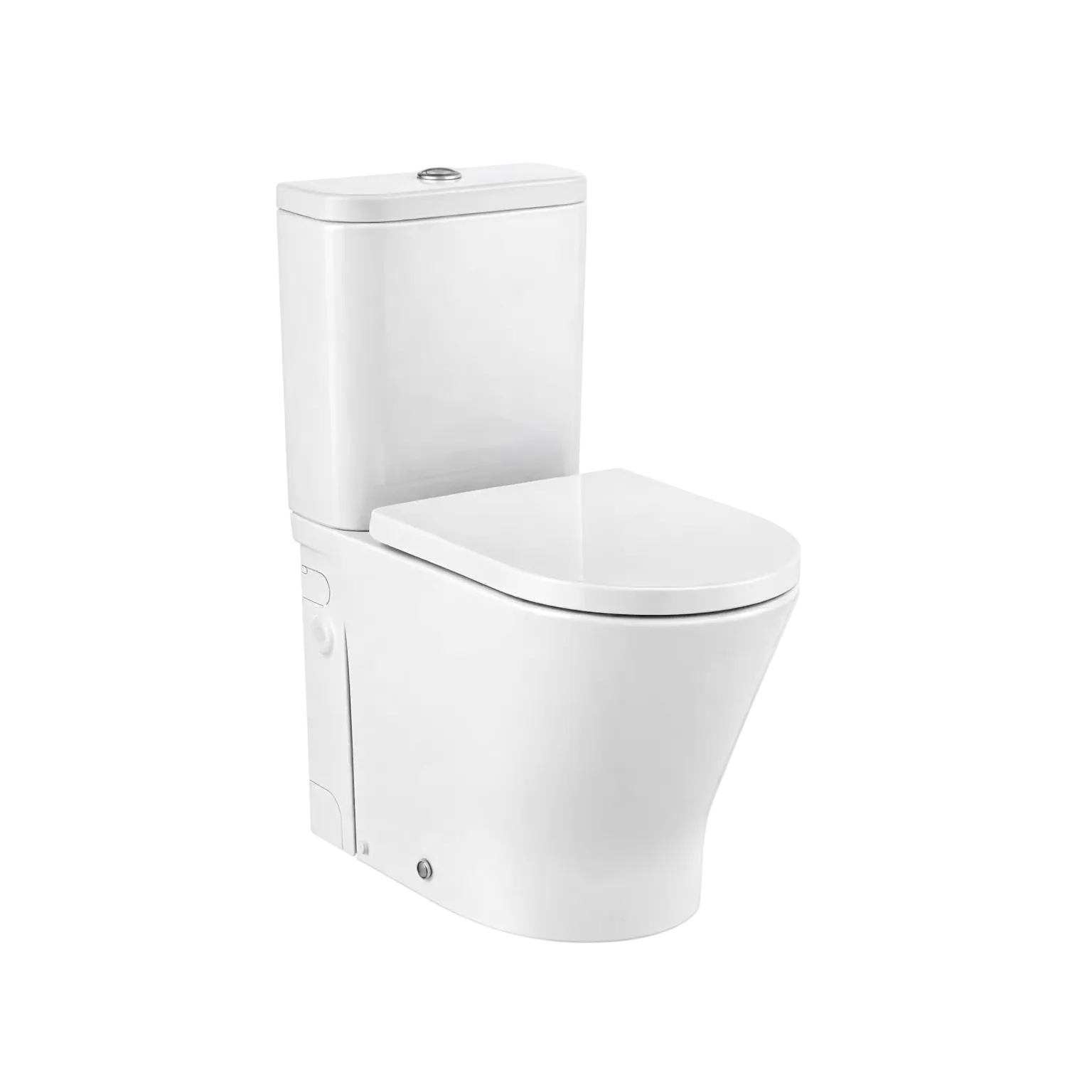 Roca - Vaso The Gap Rotondo D-Trit compatto a parete con trituratore sanitario integrato