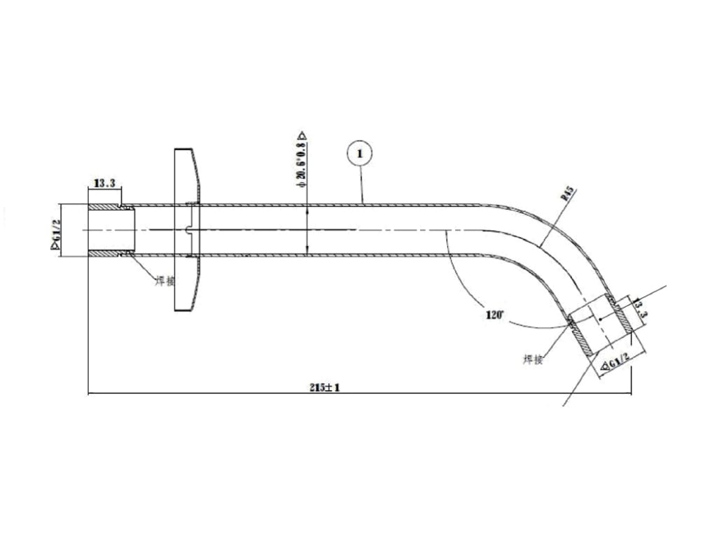 Roca - bras mural pour pulvérisateur de 400 mm