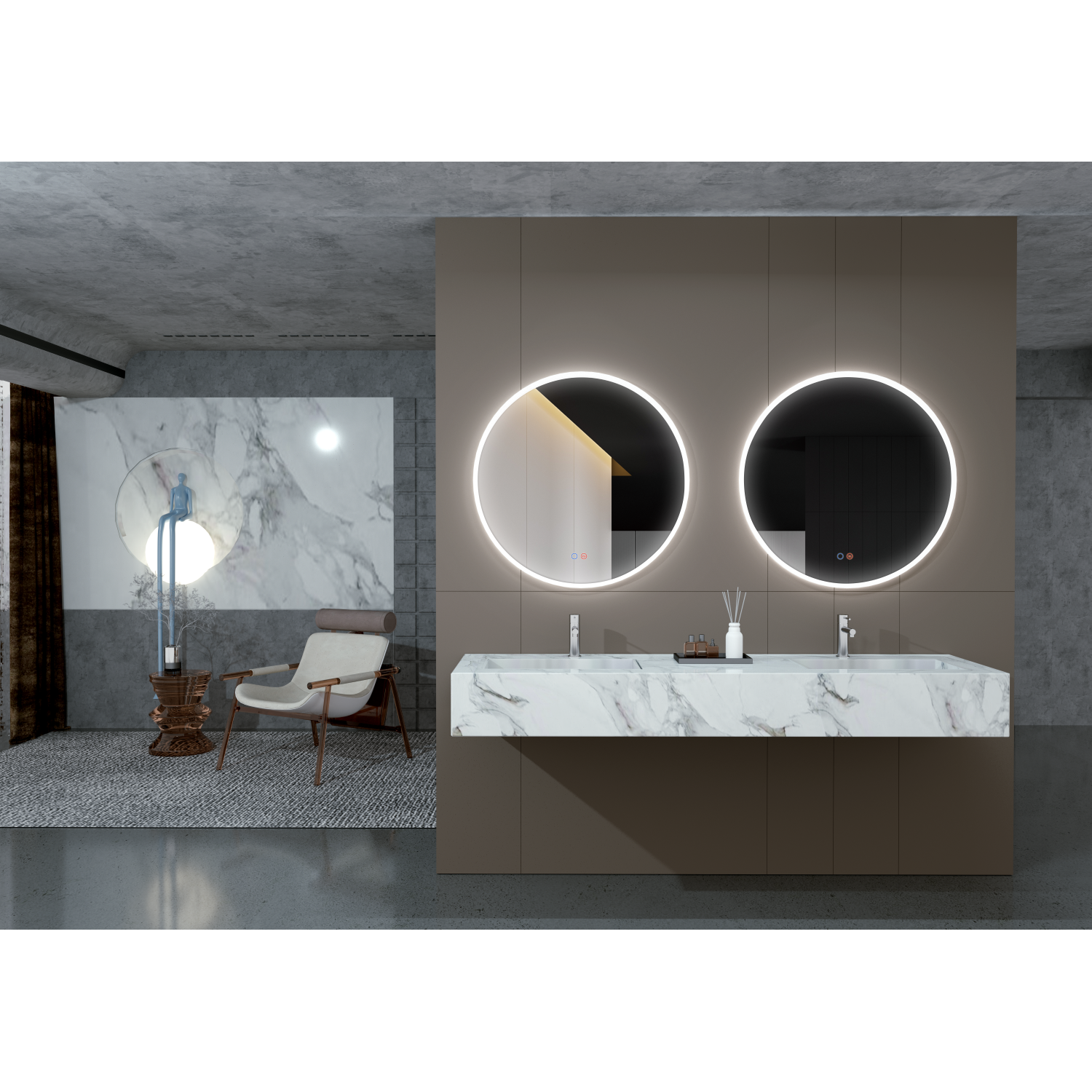 LEDIMEX - LED Athén Bath Mirror