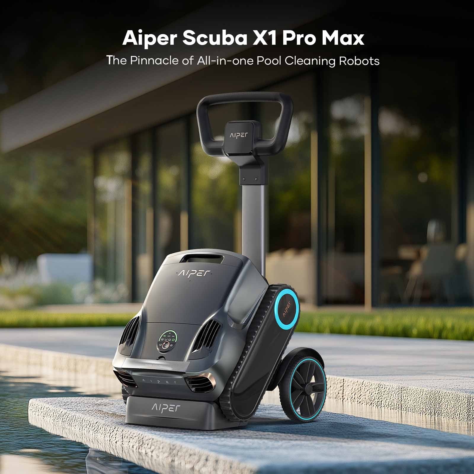 Aiper Robot pulitore per piscina X1 Pro Max a batteria senza fili