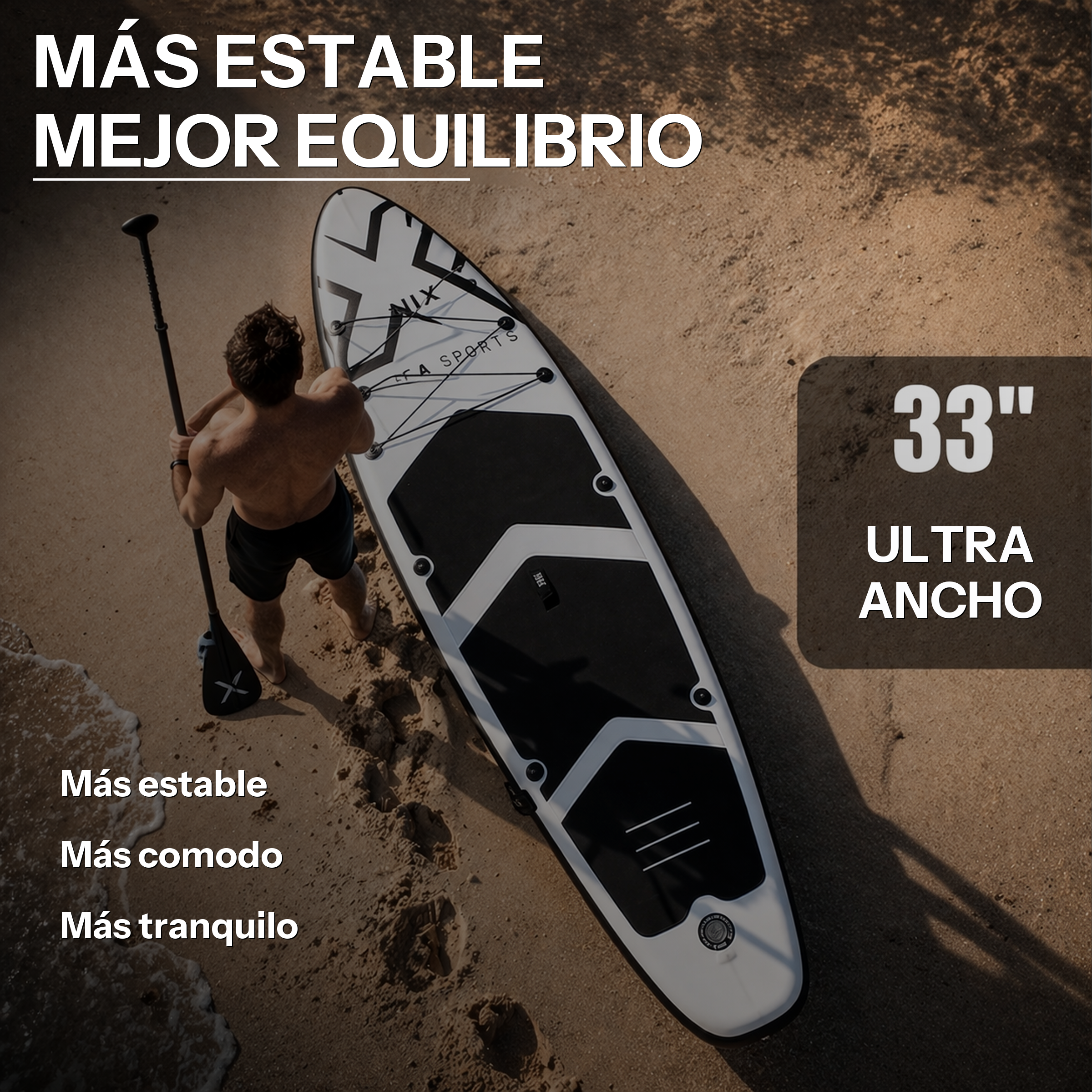 Tabla de paddle surf hinchable 11" 335 cm blanca
