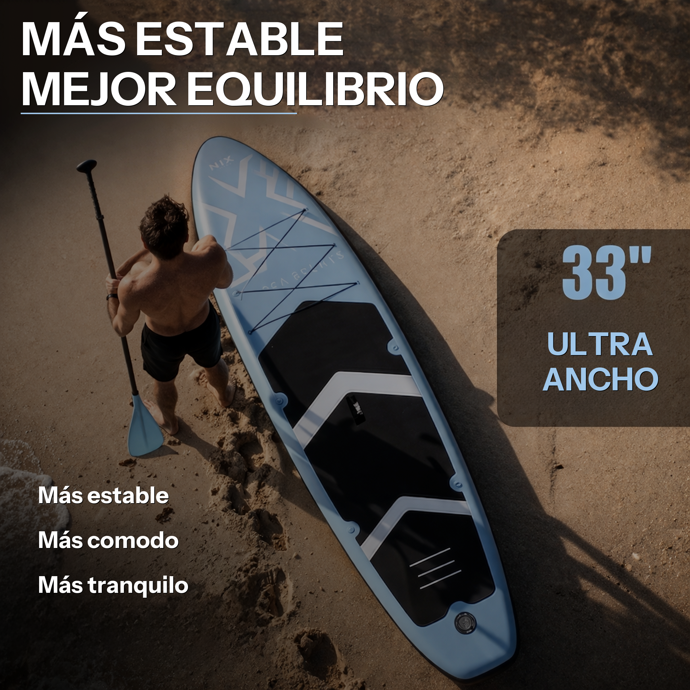 Tavola da paddle surf gonfiabile 11" 335 cm blu