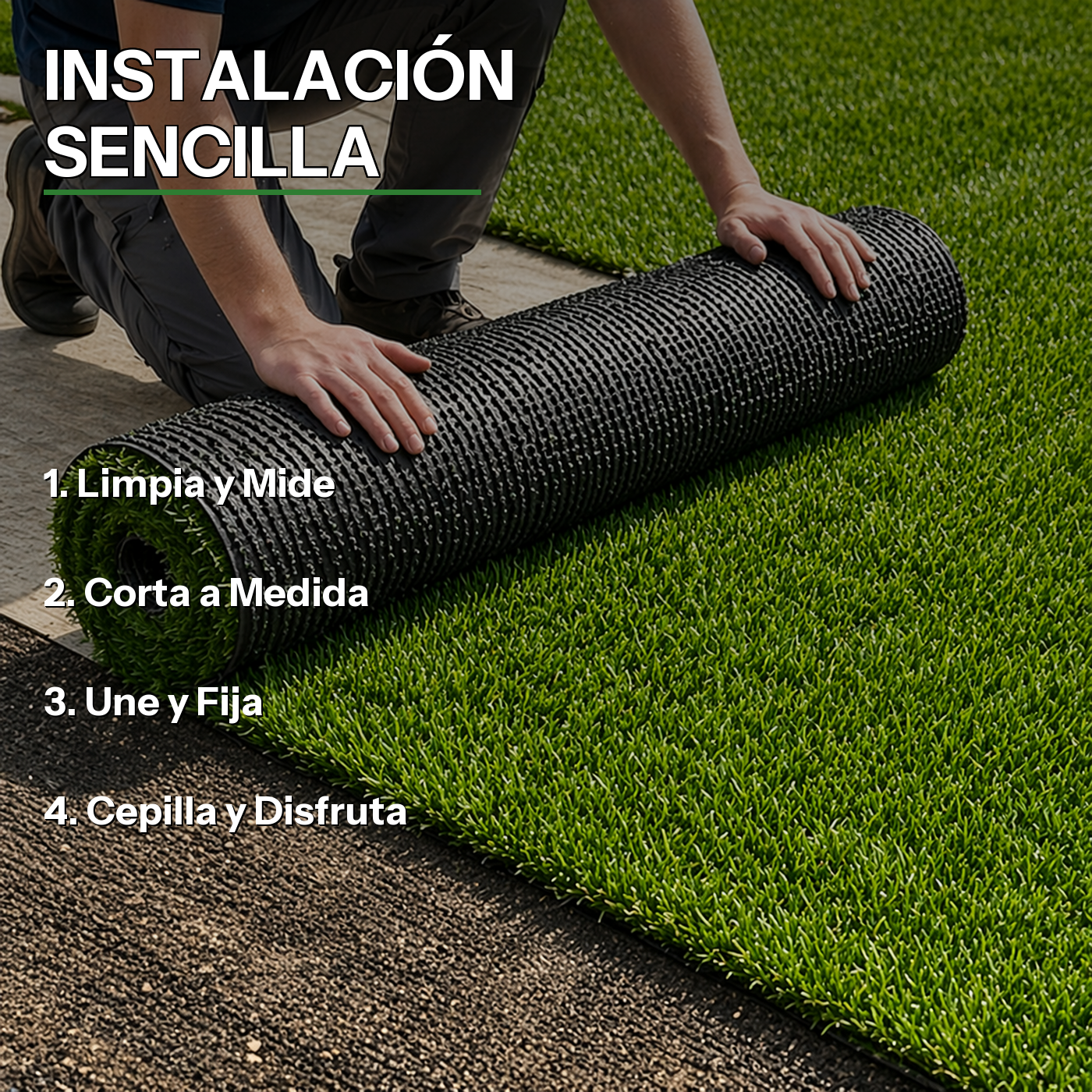 Lorvik - Rolo de Relva Artificial 30 mm tamanho 1x5 m (5 m²)