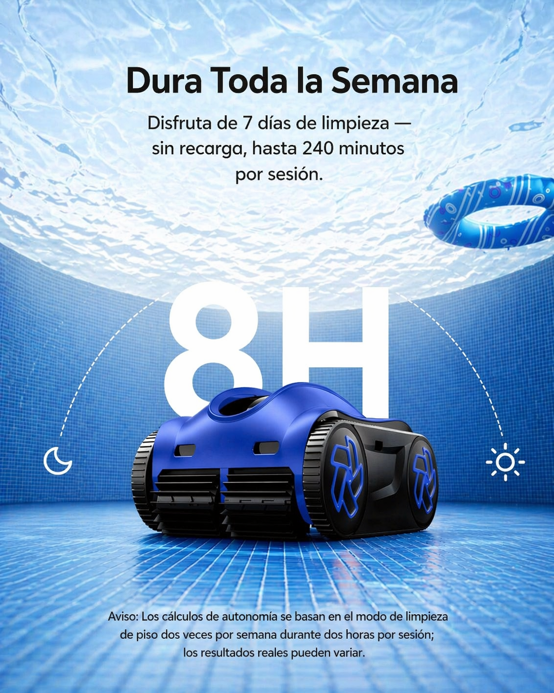 iGarden K80 robot limpiafondos de piscina sin cable automático