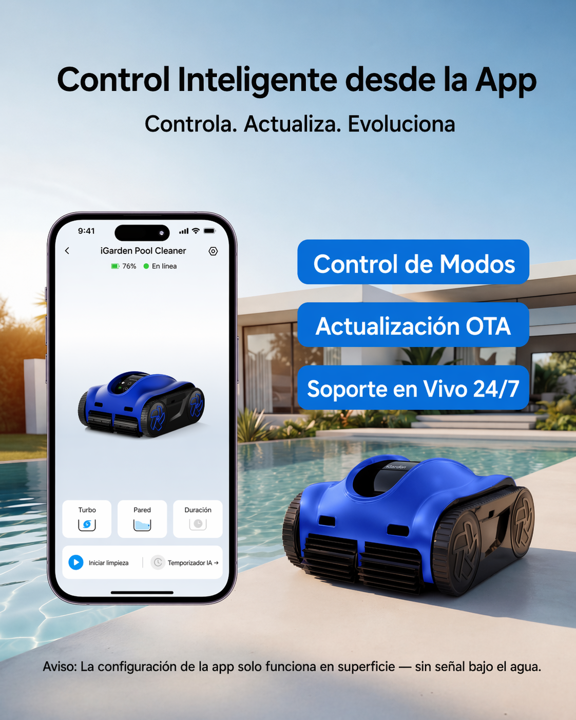 iGarden K60 Robot Piscina Senza Fili