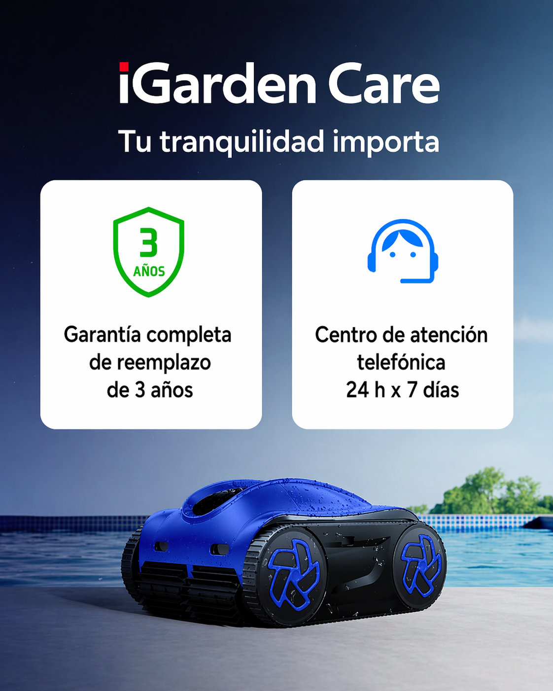iGarden K60 Robot Piscina Senza Fili