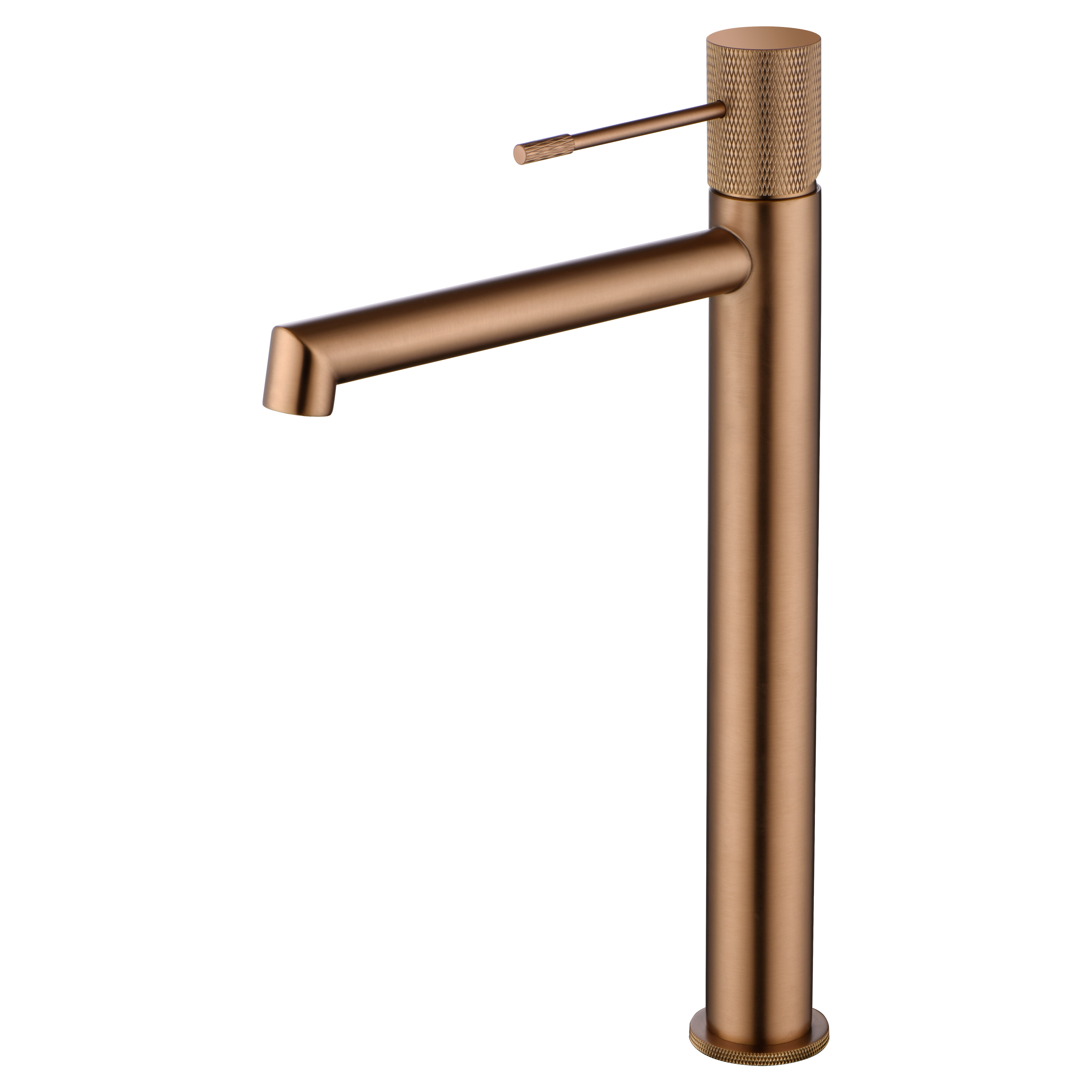 Imex - Monomando lavabo alto Line oro rosa cepillado