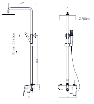 Imex – Delos columna de ducha monomando