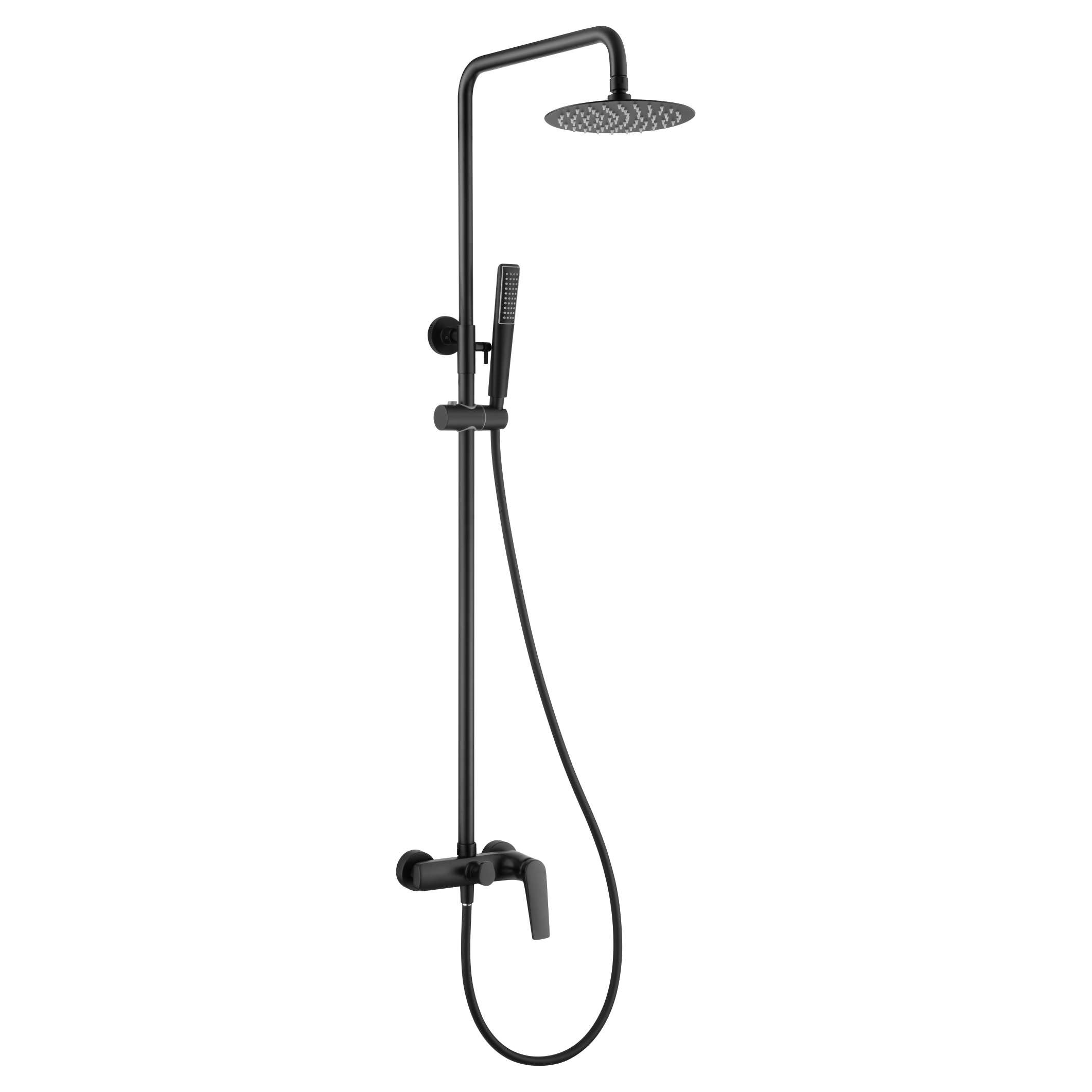 IMEX - MATT SVART SHOWER SET