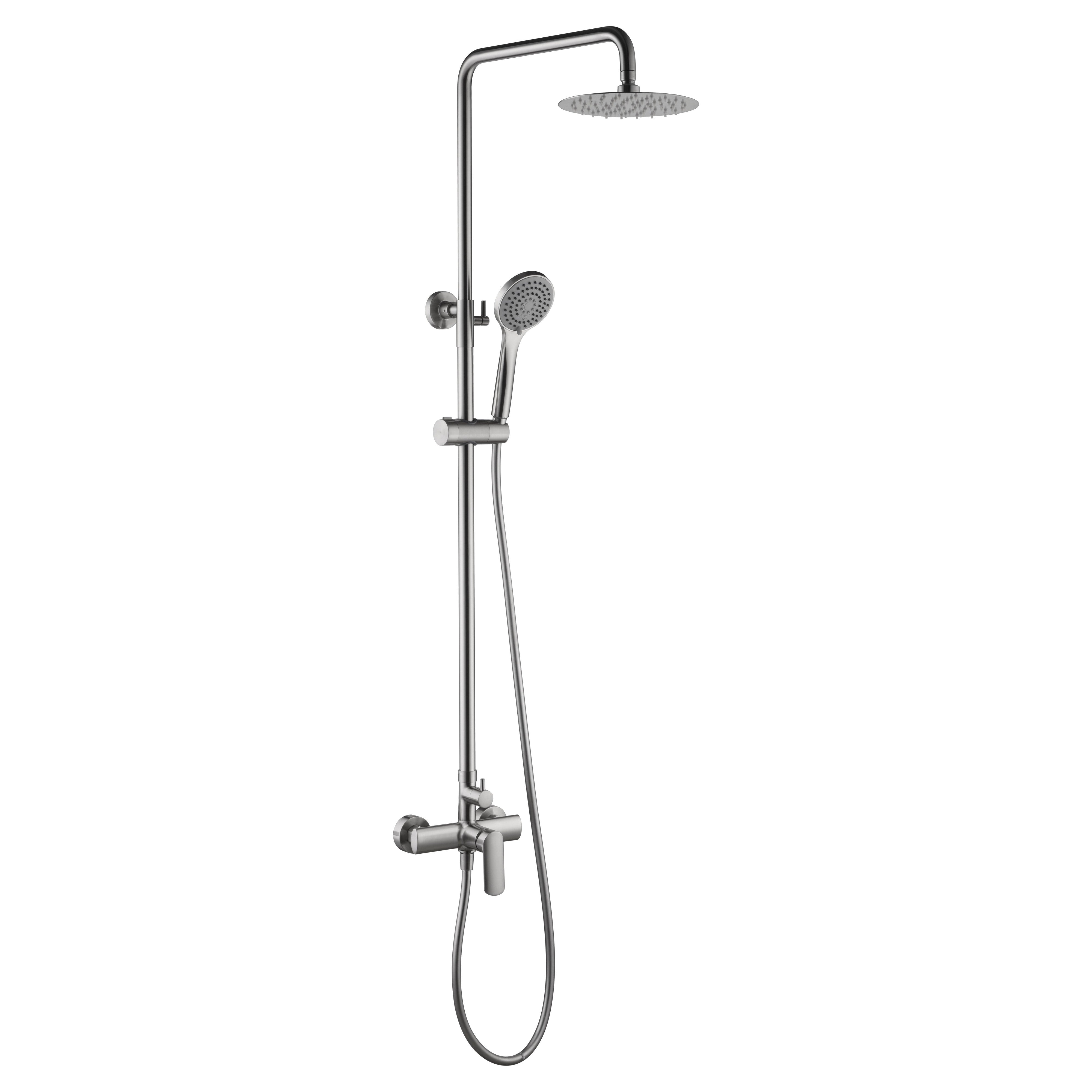 Imex - Shower set MONOMANDO NICQUEL Brushed