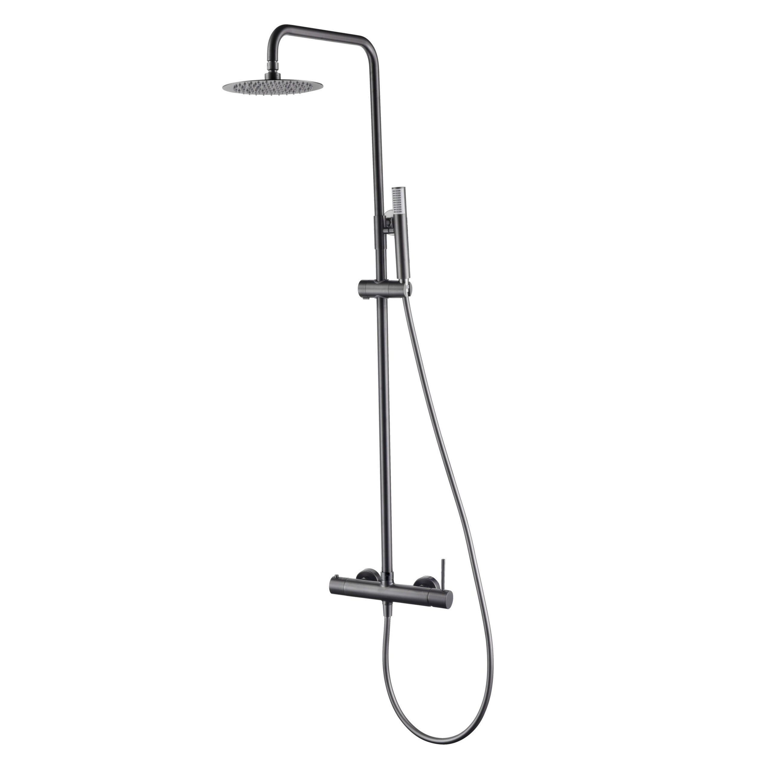 IMEX - Set Shower Monomando Monza Black Gun Metal