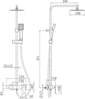 Imex – Pisa columna de ducha monomando