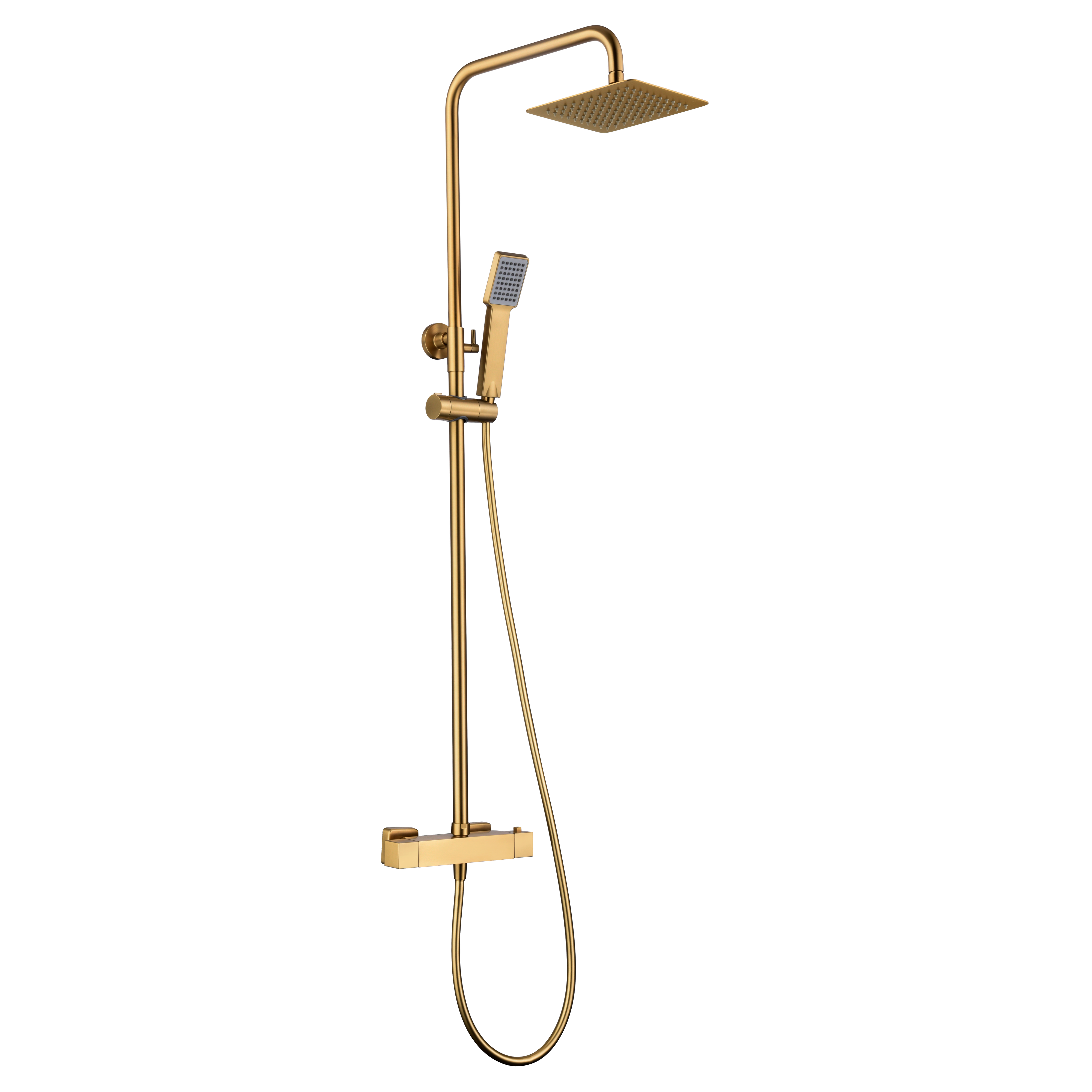 IMEX - Art de douche thermostatique Brossé or