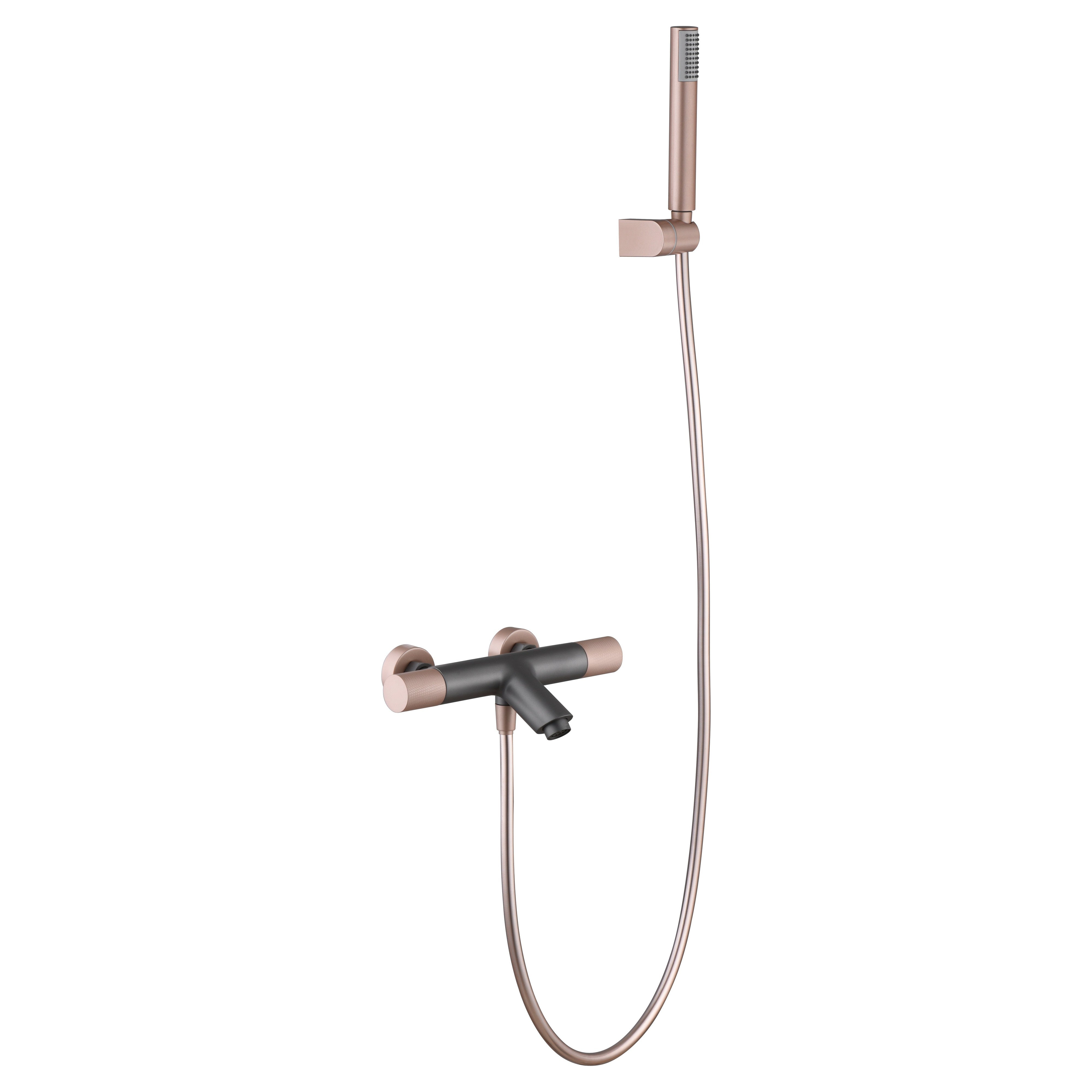 IMEX - Tap de salle de bain / ligne de douche thermostatique Champagne gris