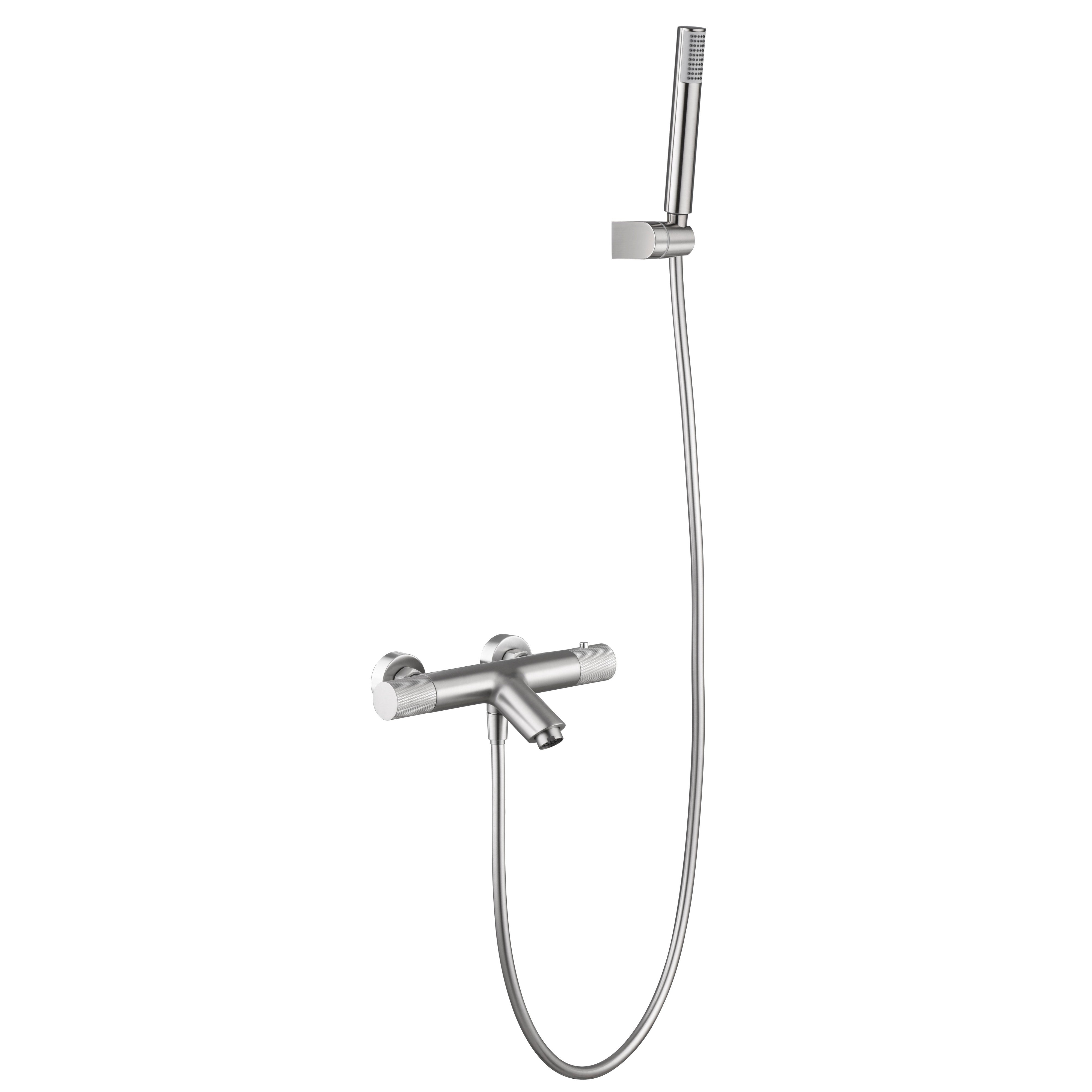 IMEX - Baignage Tap / ligne de douche thermostatique Nickel brossé