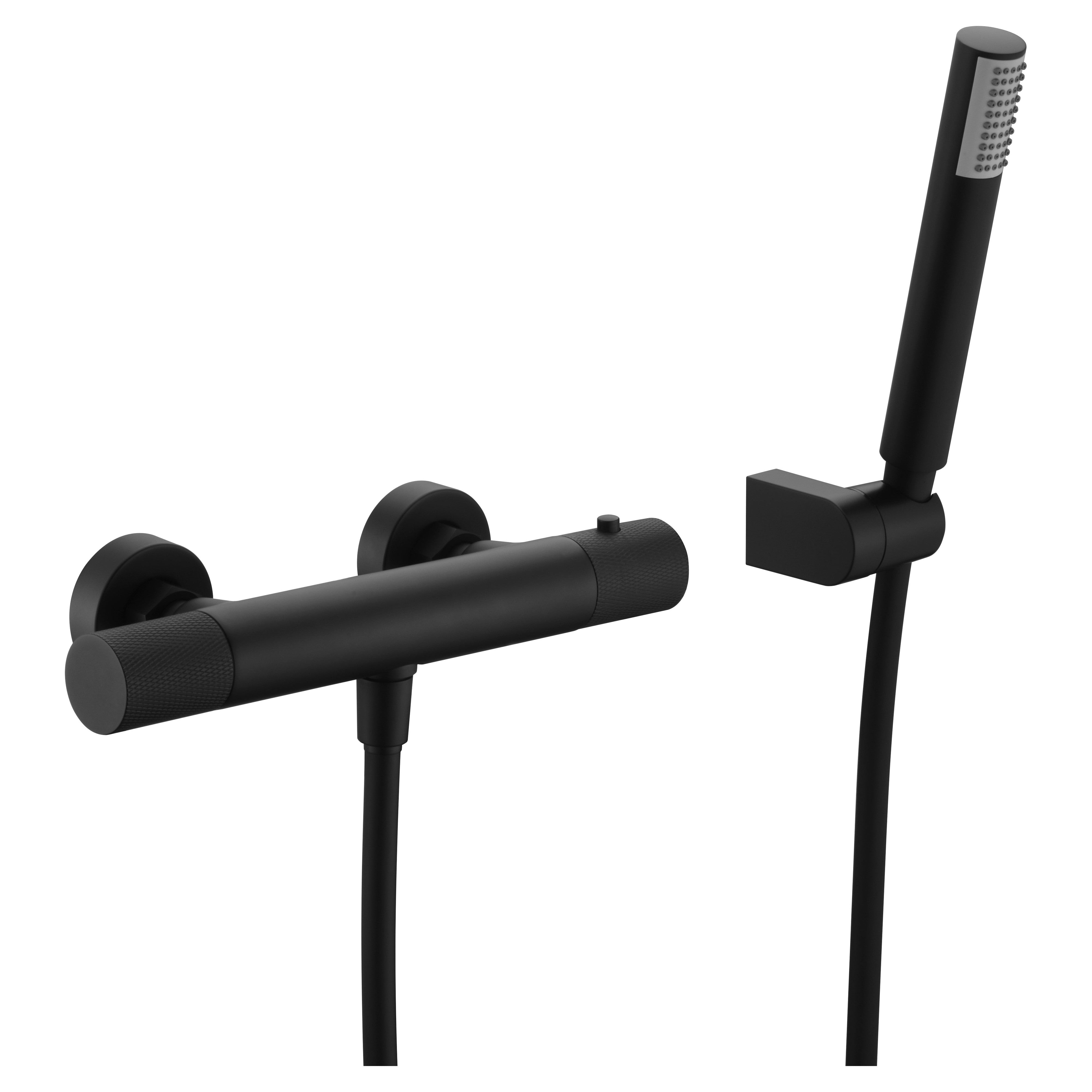 IMEX - Termostatic Shower Tap Line Matte Black