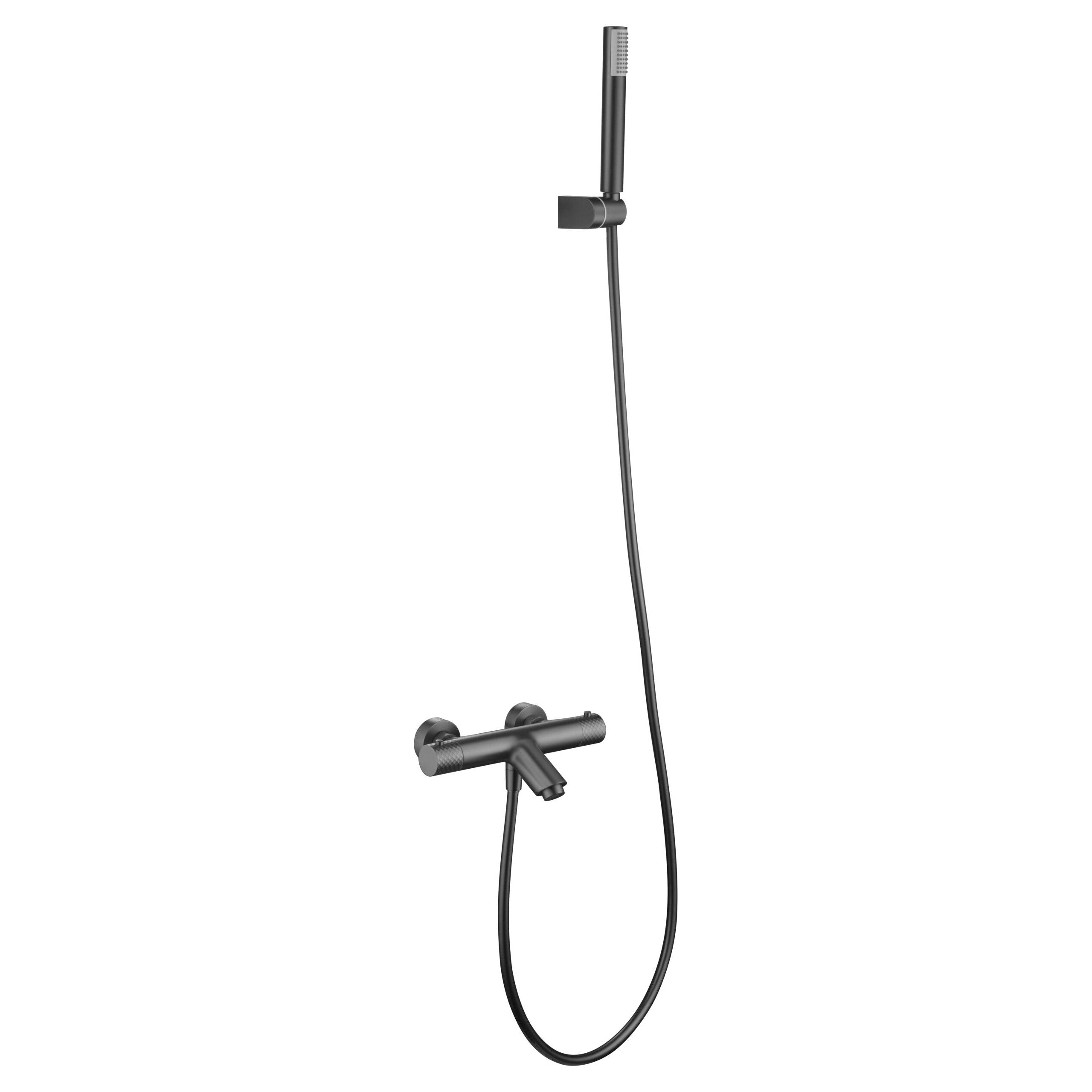 Imex - Genoa Black Gun Metal Thermostatic Bathroom Kit/Shower